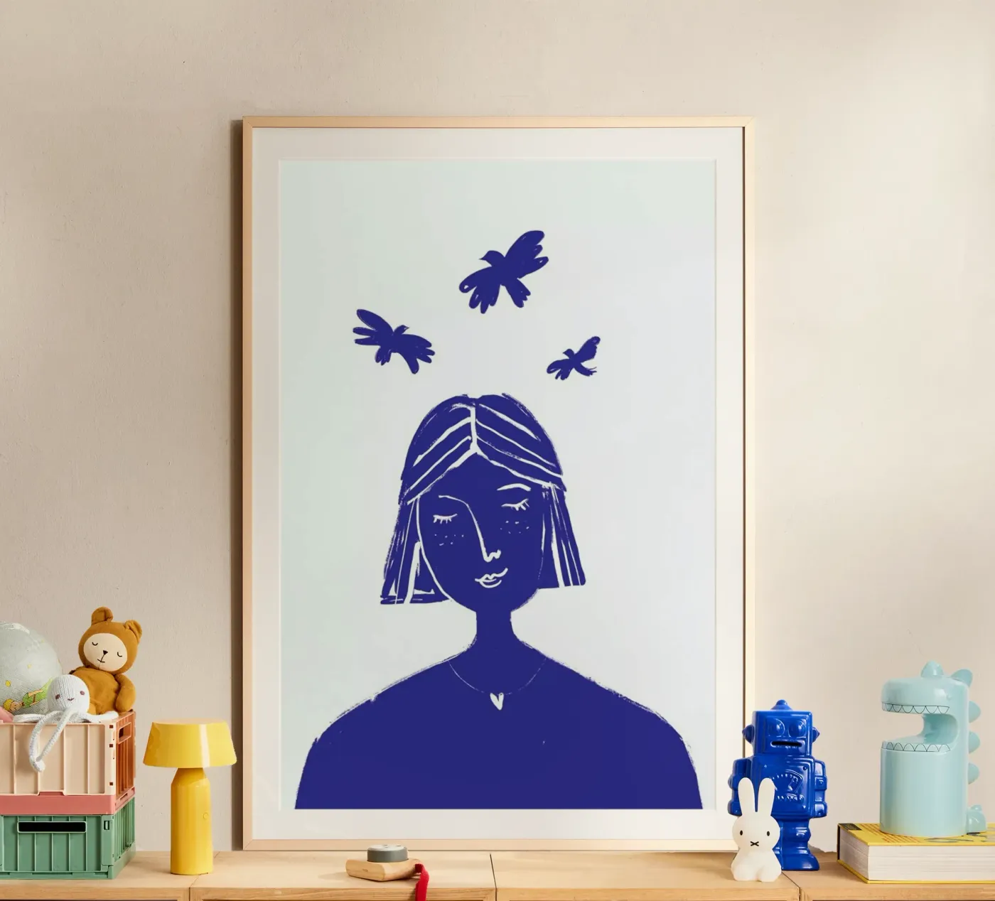 Hovering Blue poster de Graphite