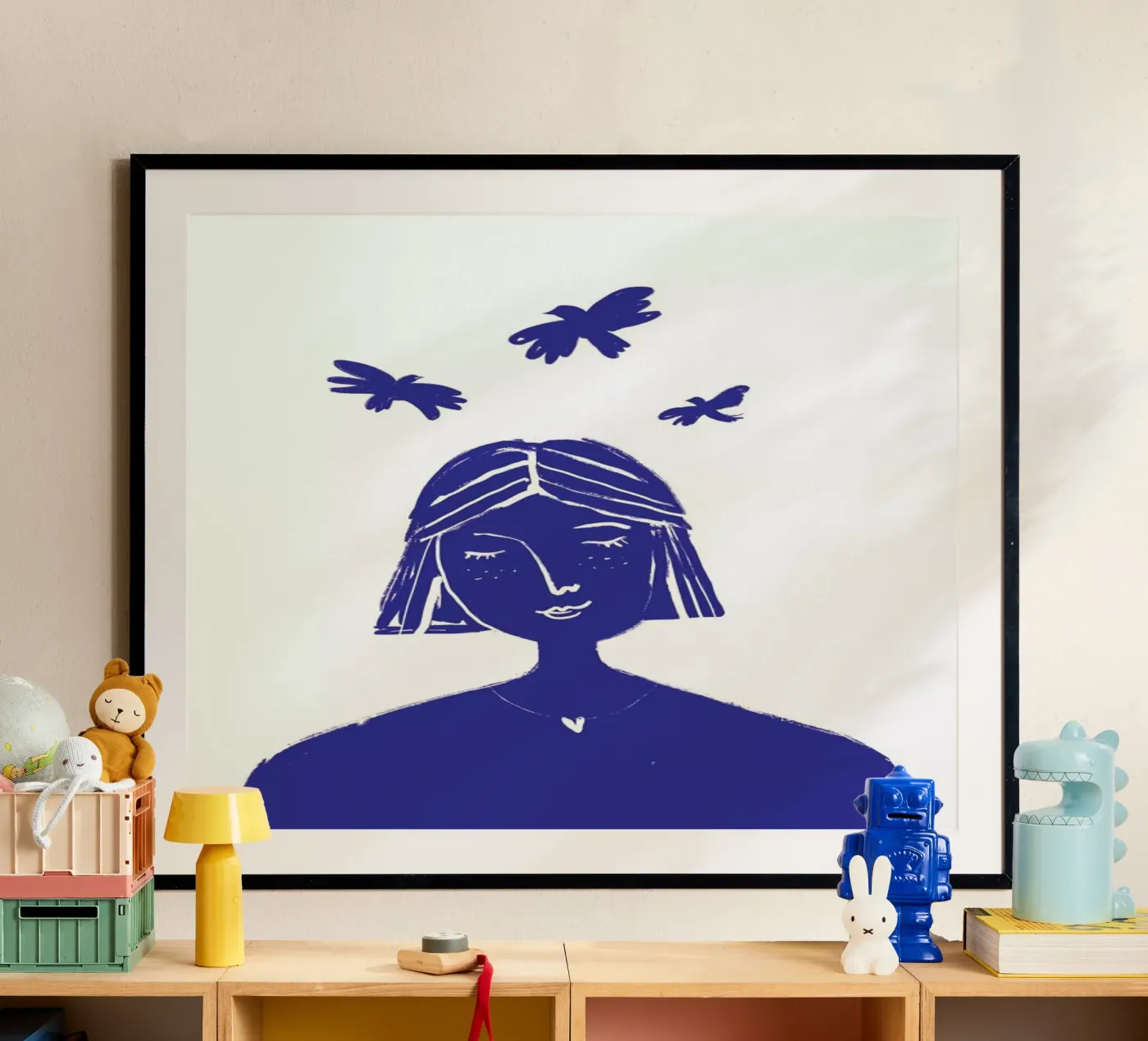 Hovering Blue poster by Graphite