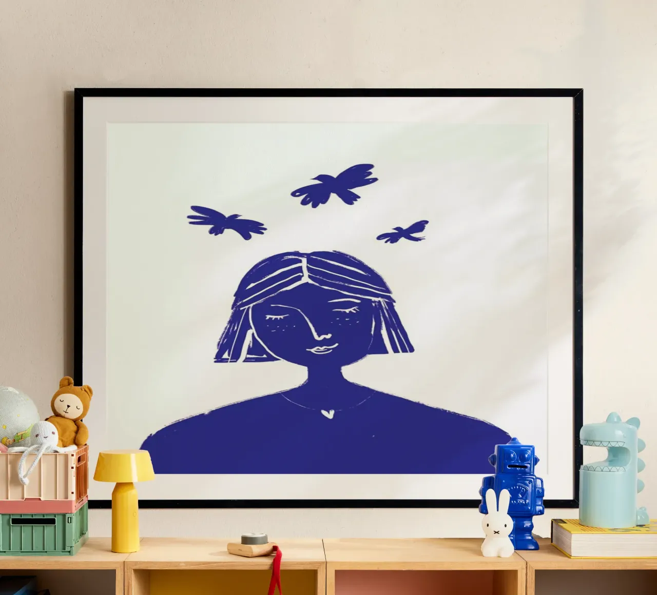 Hovering Blue poster da Graphite