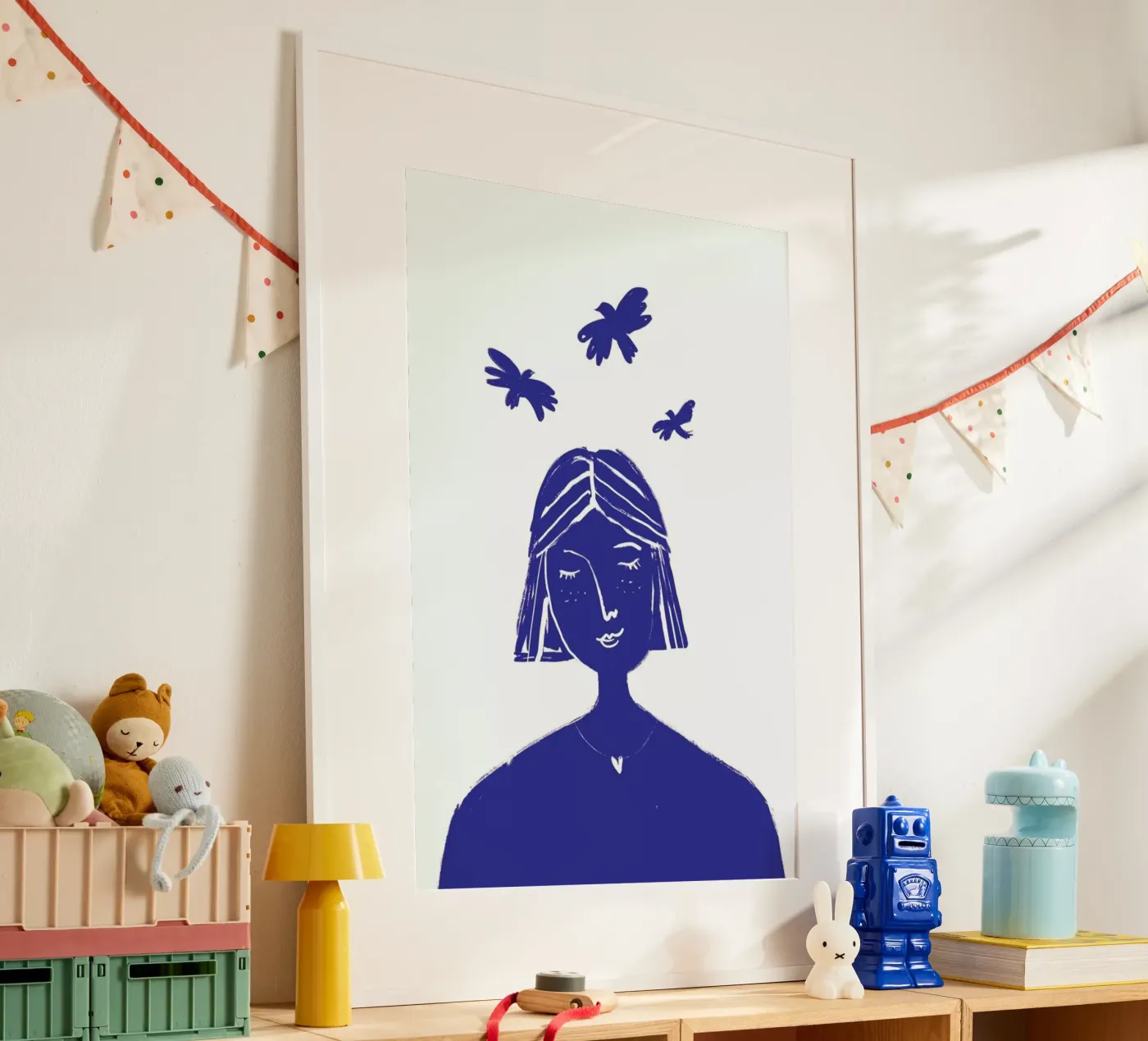 Hovering Blue poster by Graphite