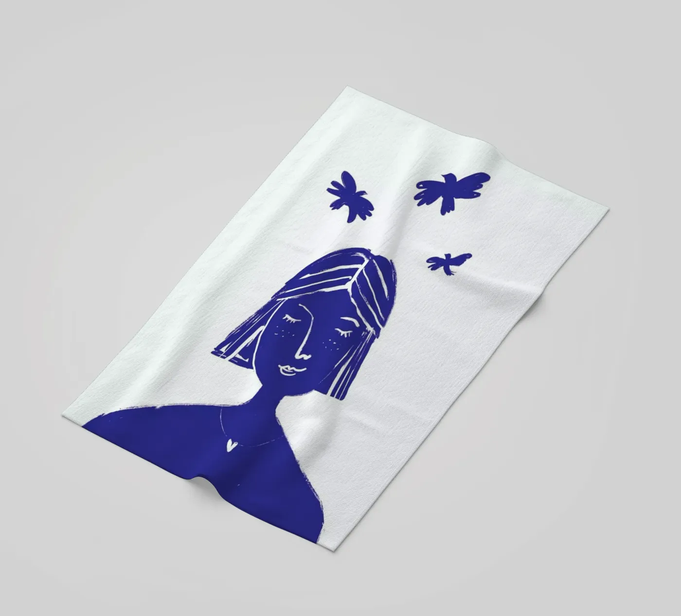 Hovering Blue Strandtuch von Graphite