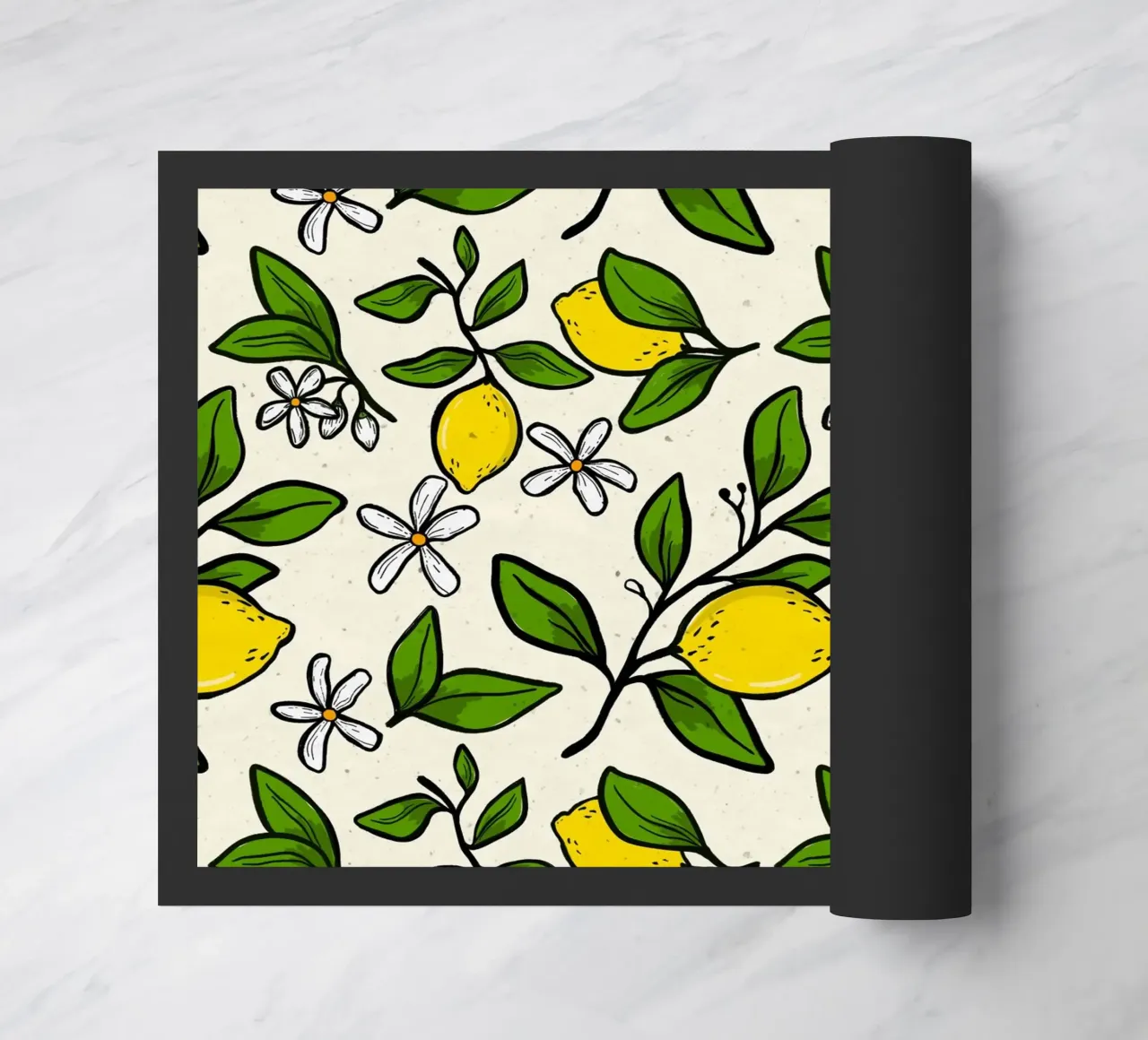 Lemon pattern zerbino da Floral by Tida
