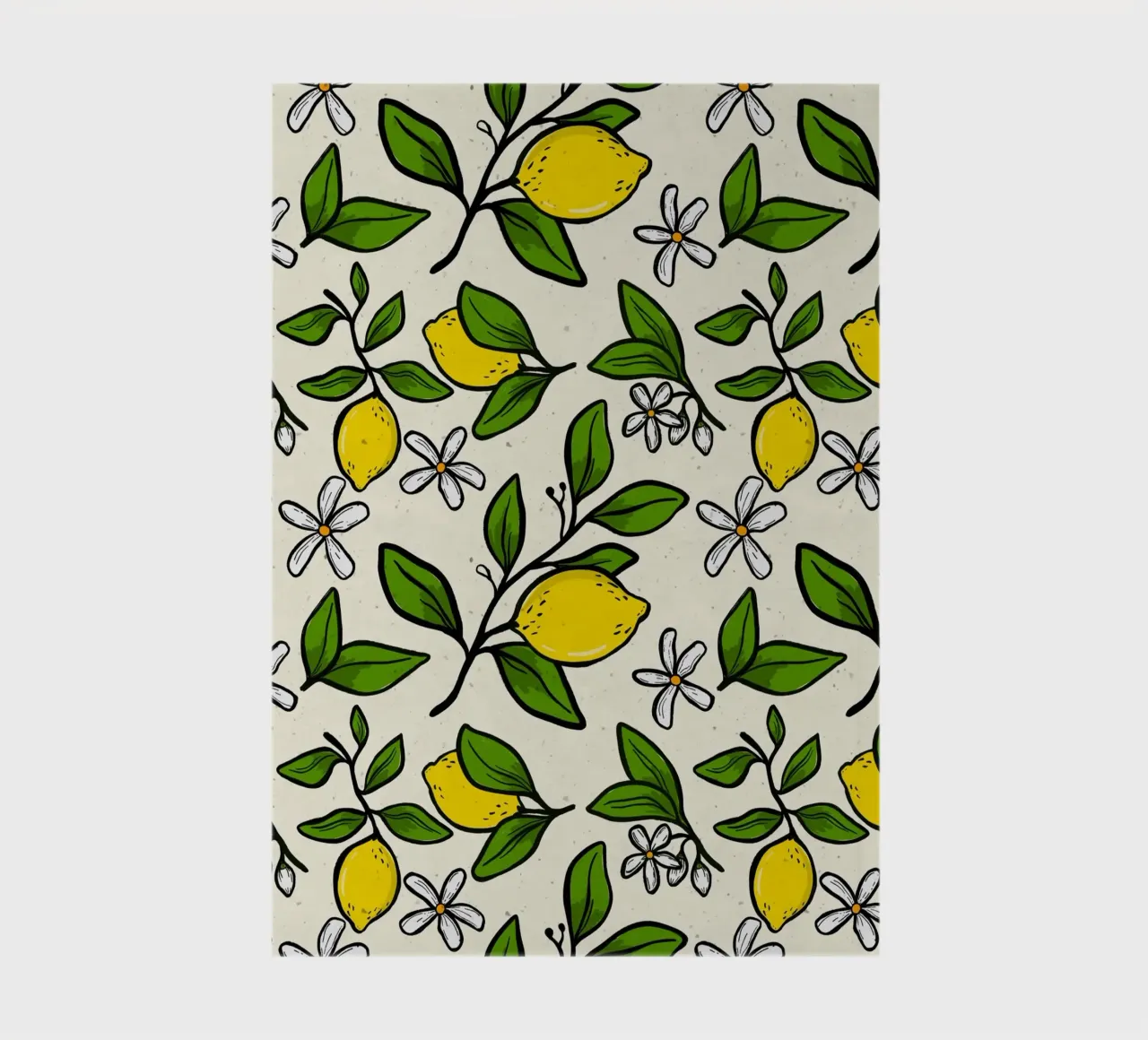 Lemon pattern diario da Floral by Tida