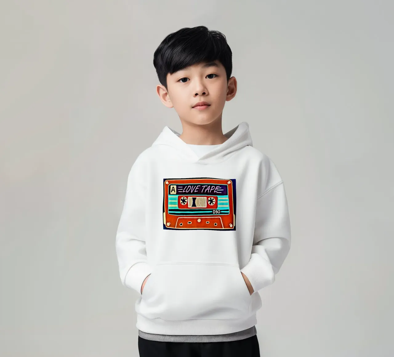 Nastro d'amore felpa bambino con cappuccio da Massimo Frascogna