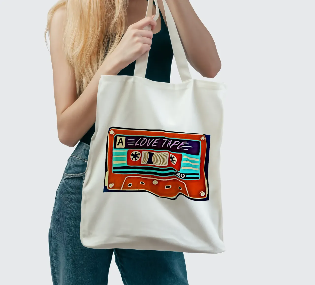 Nastro d'amore borsa in juta da Massimo Frascogna