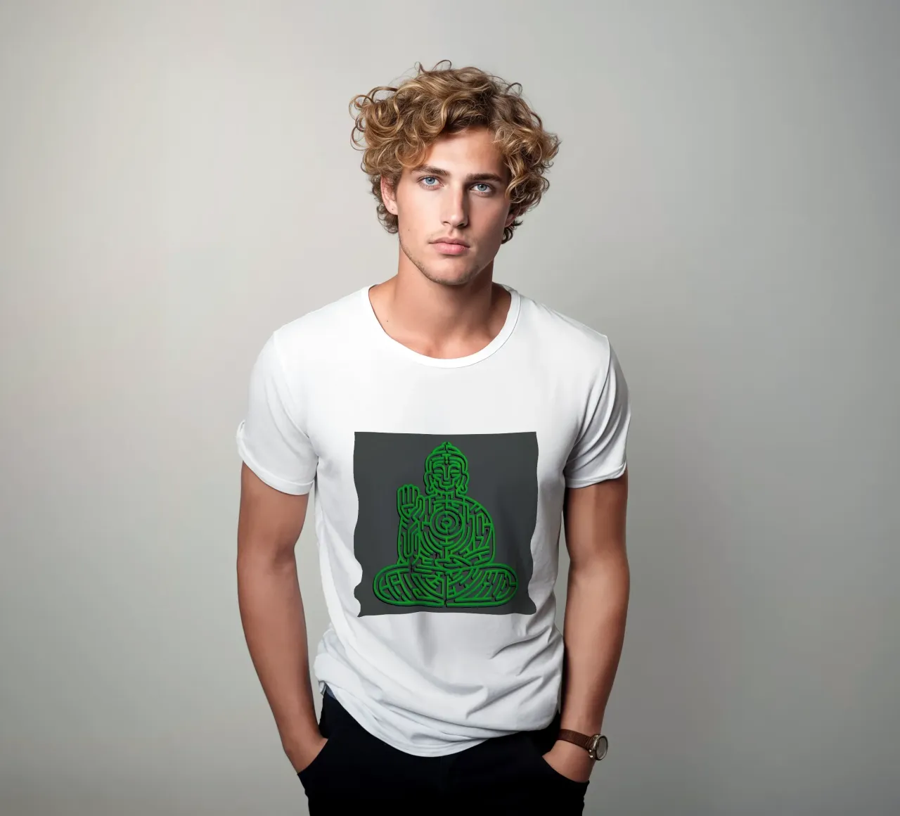 Zen Maze Meditation T-Shirt von Tobe Fonseca