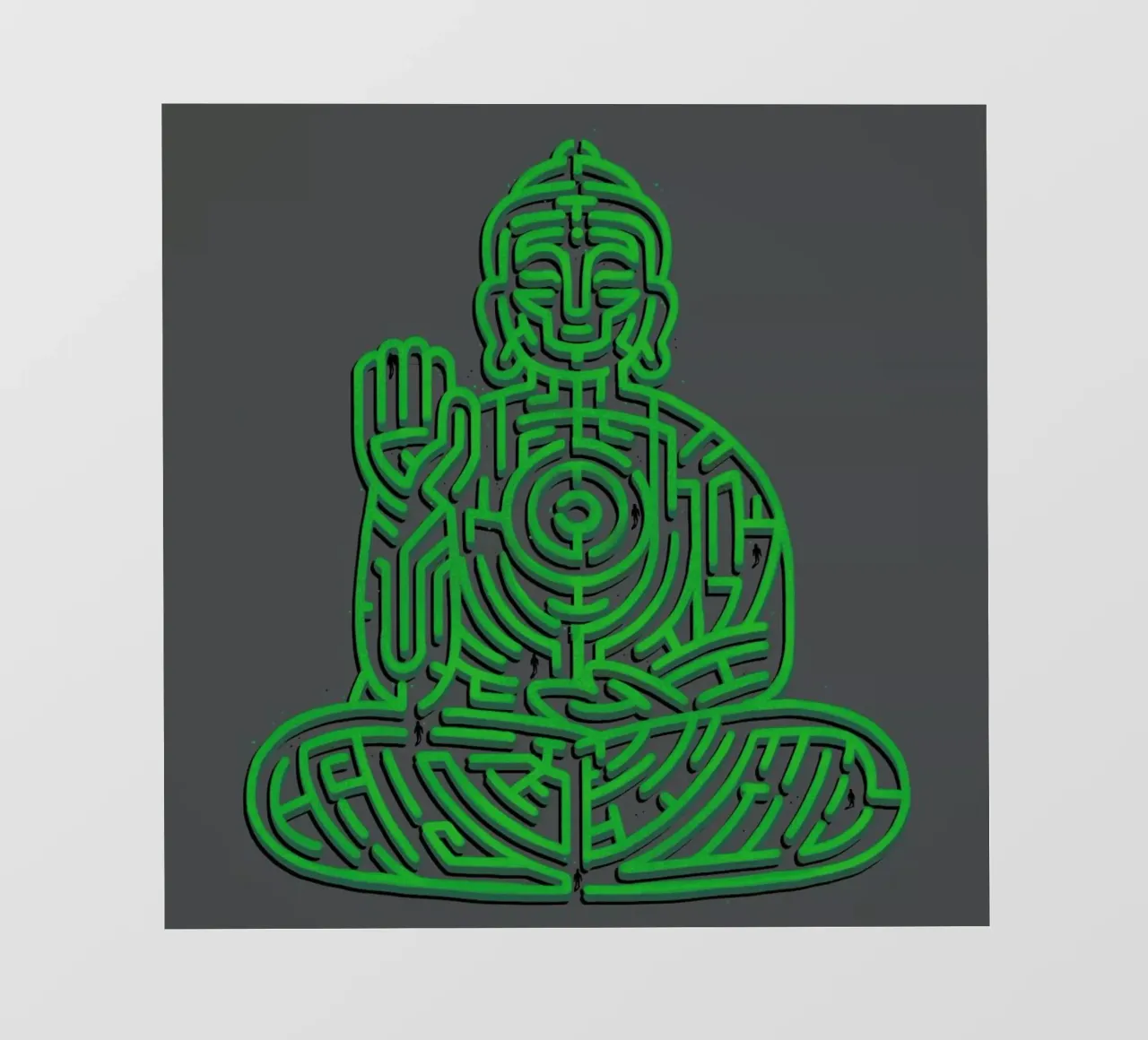Zen Maze Meditation pvc cover by Tobe Fonseca