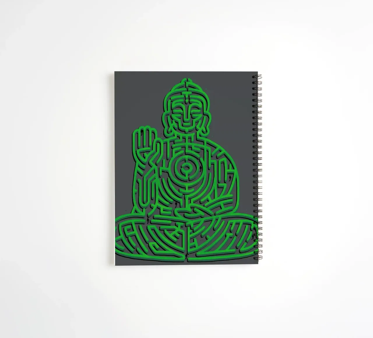 Zen Maze Meditation spiral notebook by Tobe Fonseca