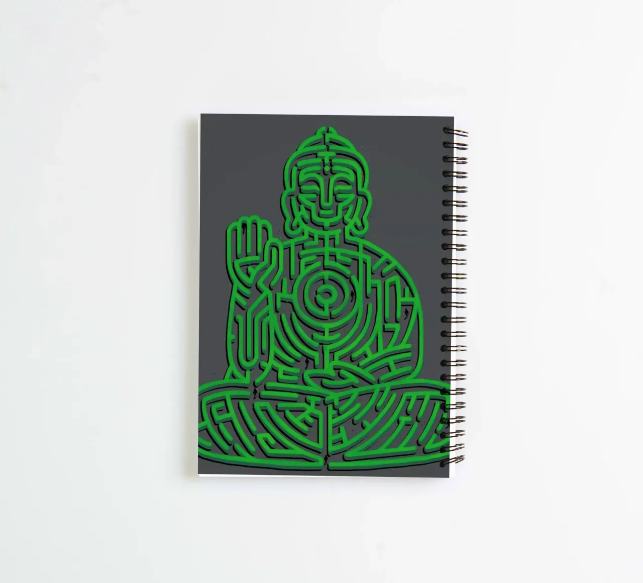 Zen Maze Meditation spiral notebook by Tobe Fonseca