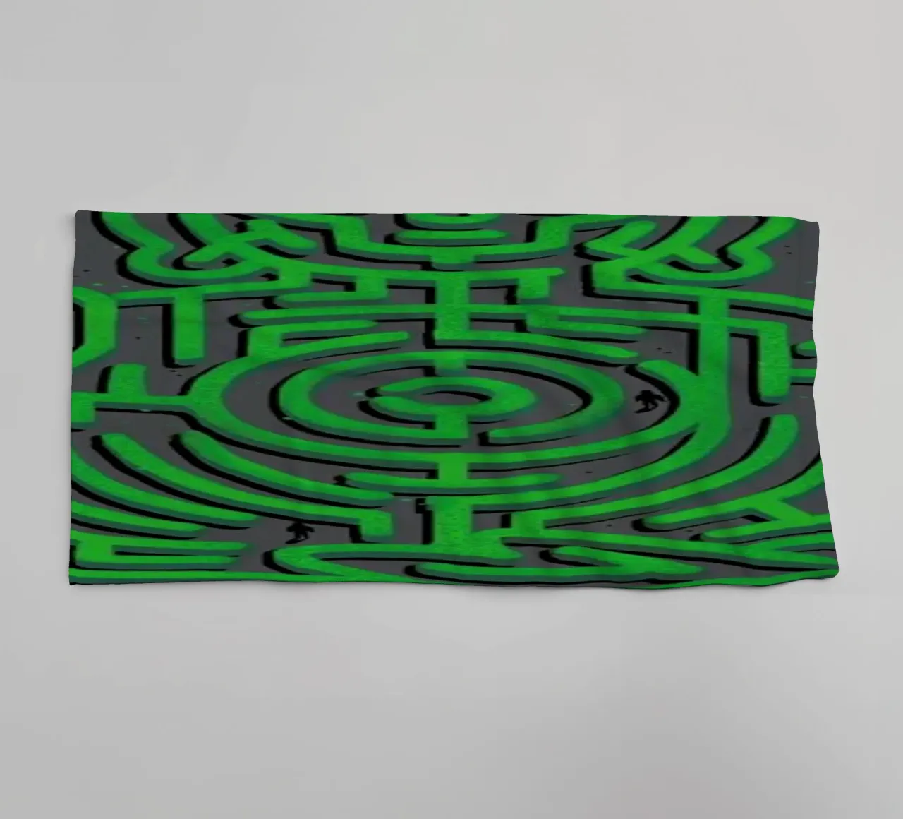 Zen Maze Meditation towel by Tobe Fonseca