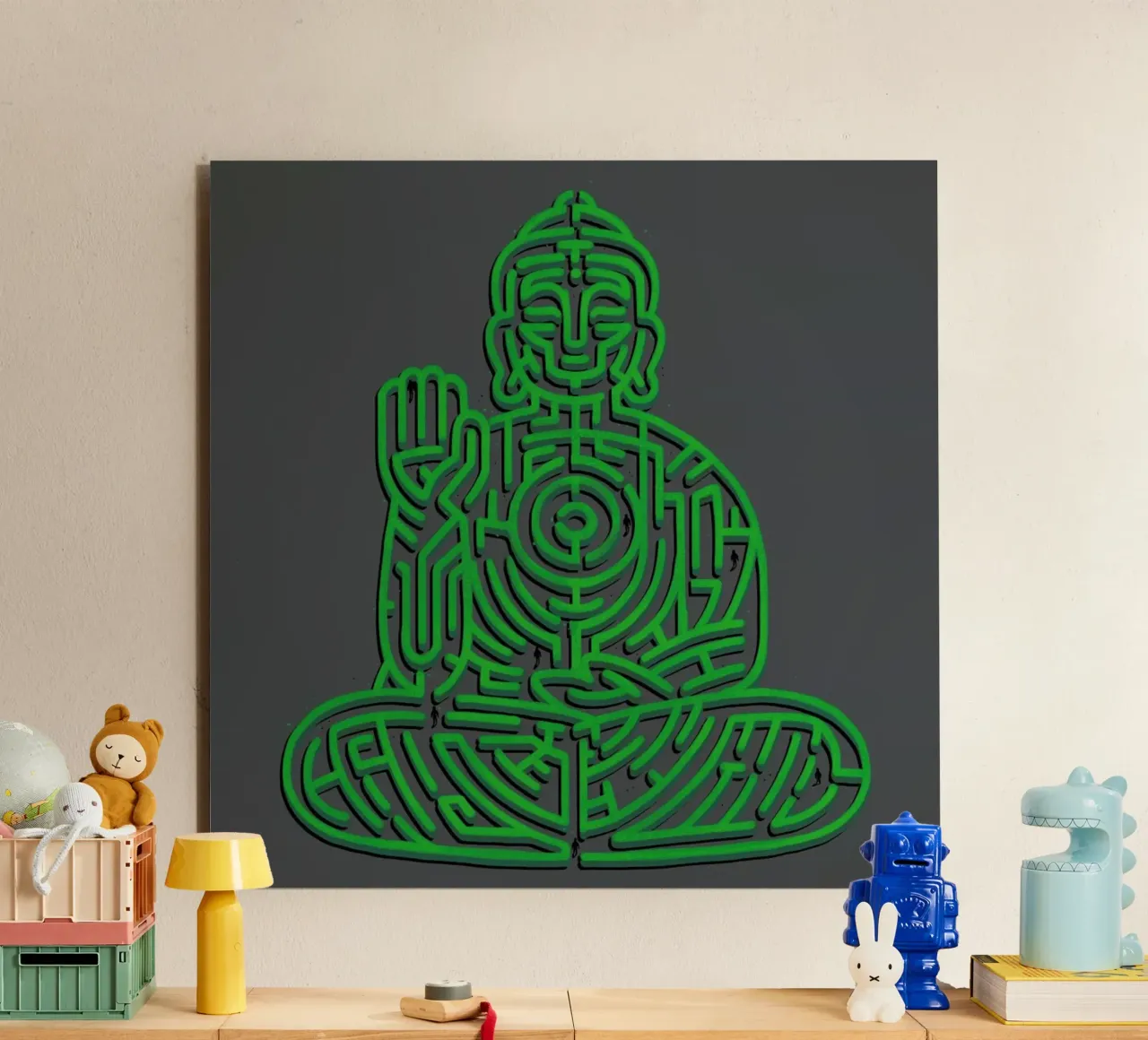 Zen Maze Meditation alu-dibond by Tobe Fonseca