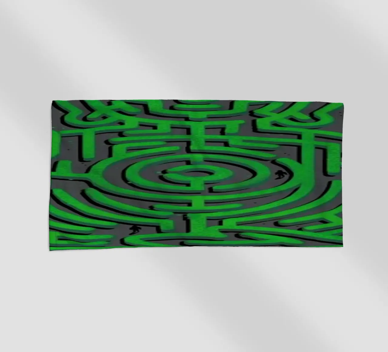 Zen Maze Meditation beach towel by Tobe Fonseca