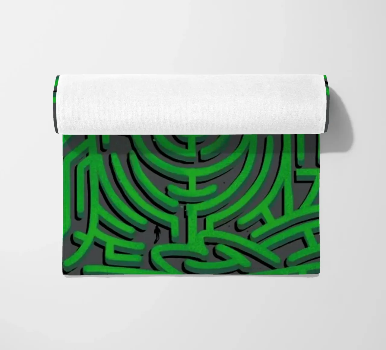 Zen Maze Meditation beach towel by Tobe Fonseca