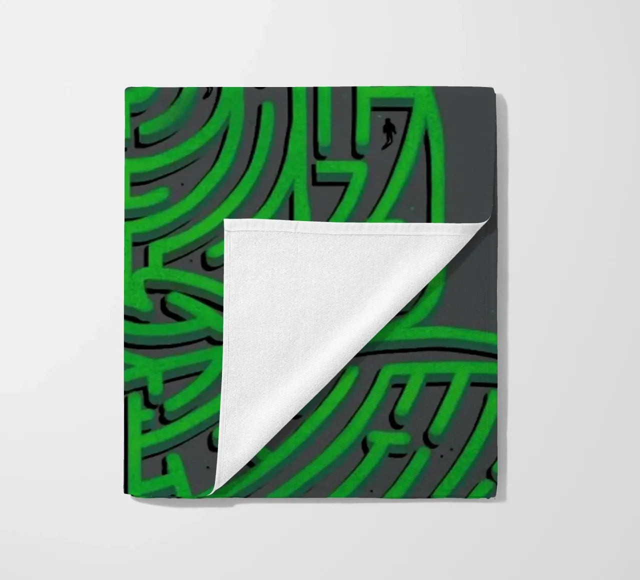 Zen Maze Meditation beach towel by Tobe Fonseca