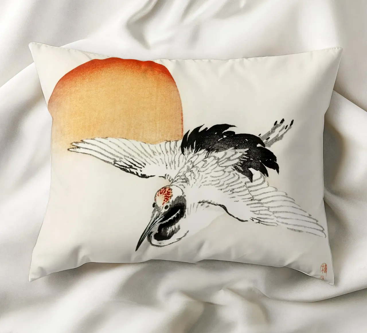 Flying crane cuscino da vintageshop