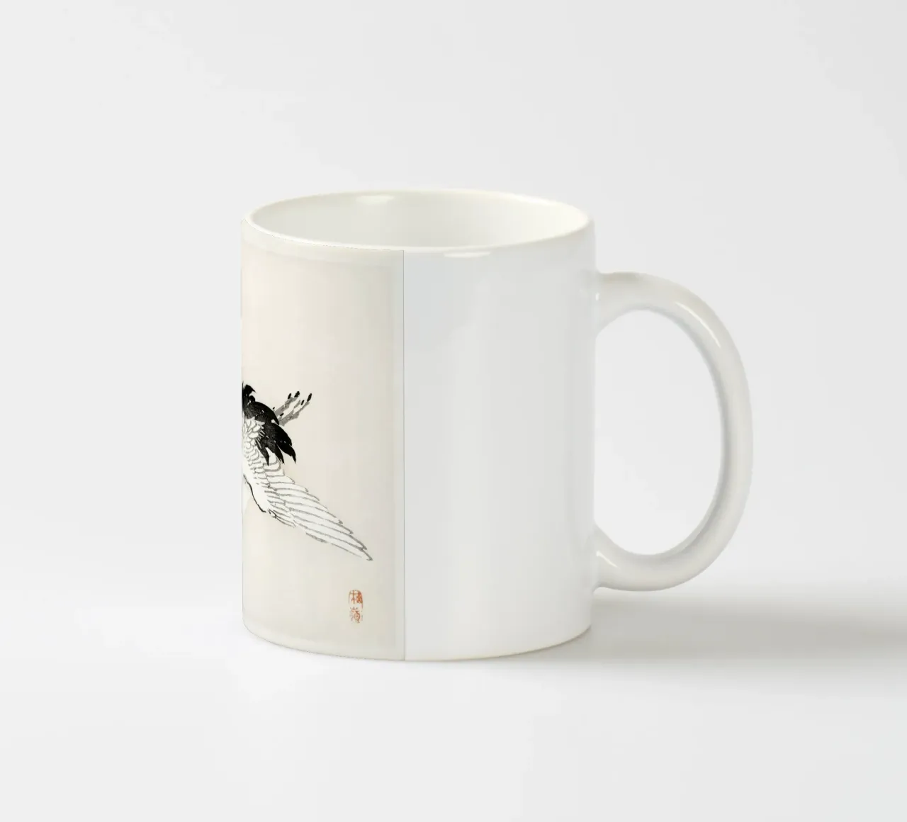 Flying crane tazza in ceramica da vintageshop