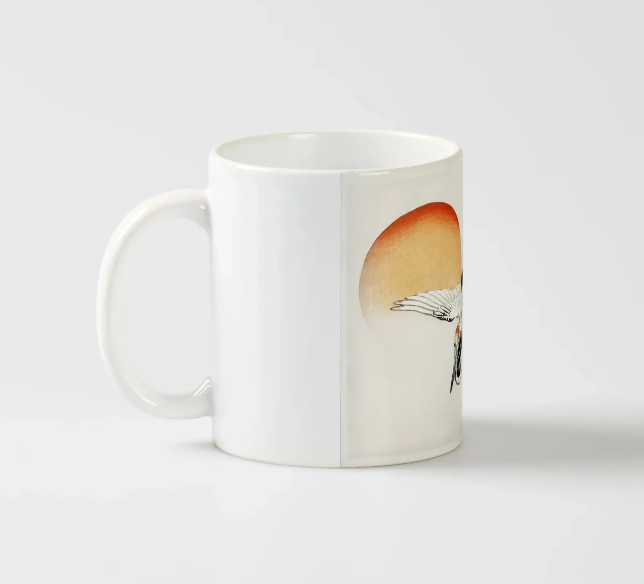 Flying crane tazza in ceramica da vintageshop