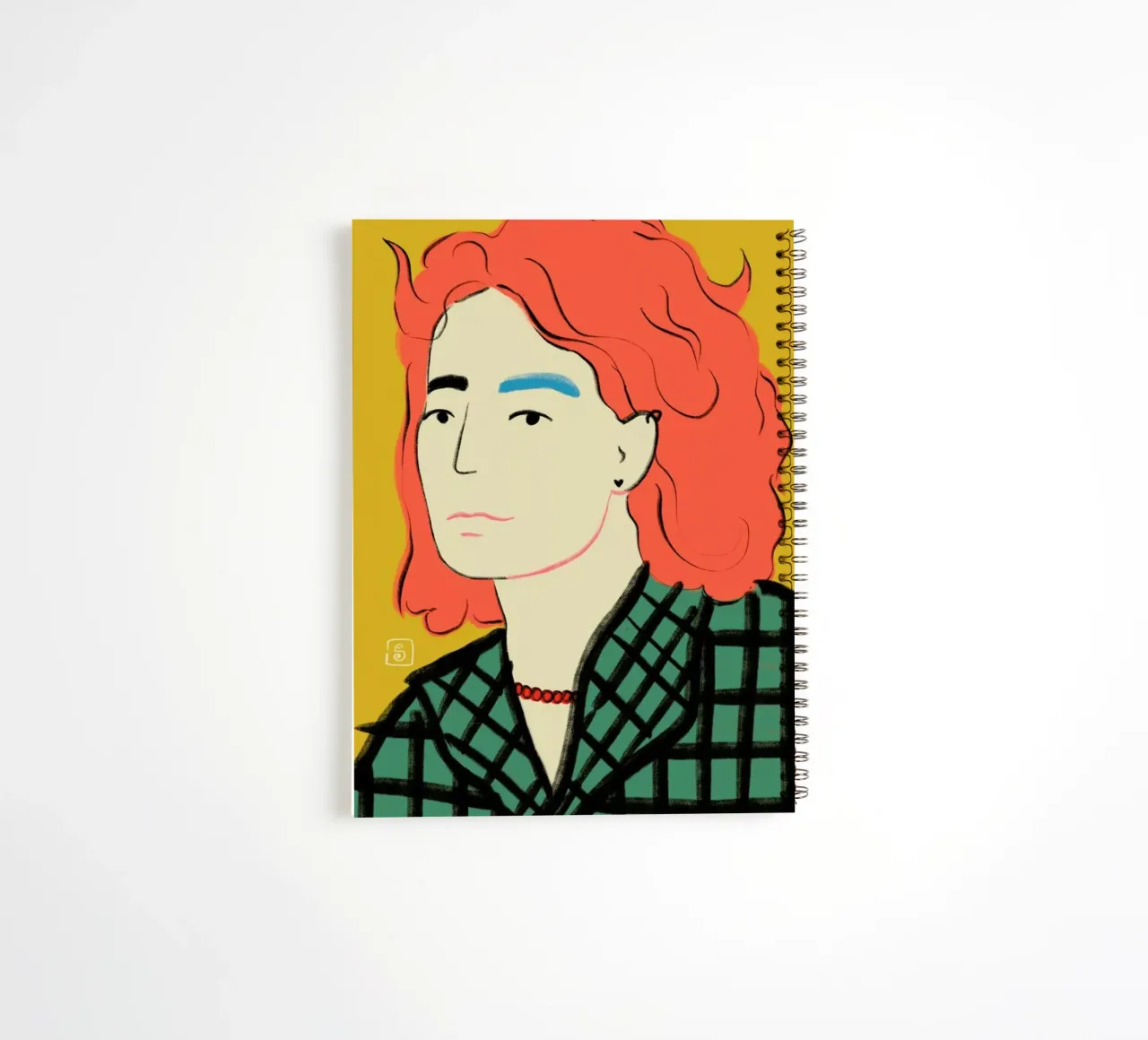 Coat Weather spiral notebook by Sandra Poliakov