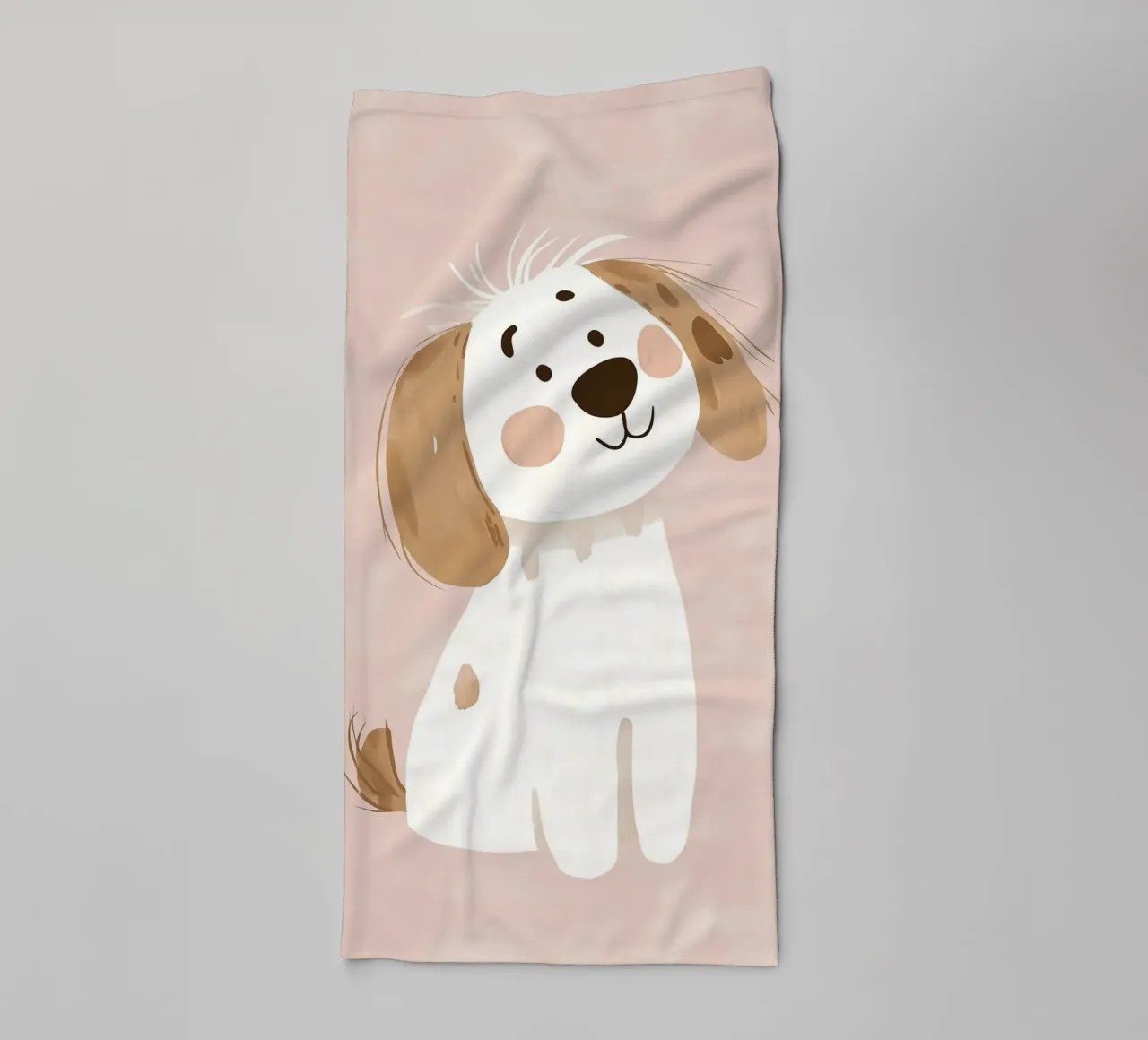 Stampa di un cucciolo carino, arte da parete per la cameretta, decorazione per la stanza dei giochi asciugamano da bagno da Little Lola