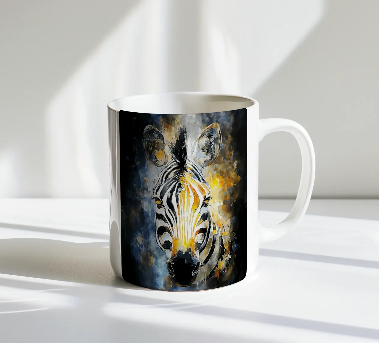 Zebra Modern Keramik Tasse von Mateo