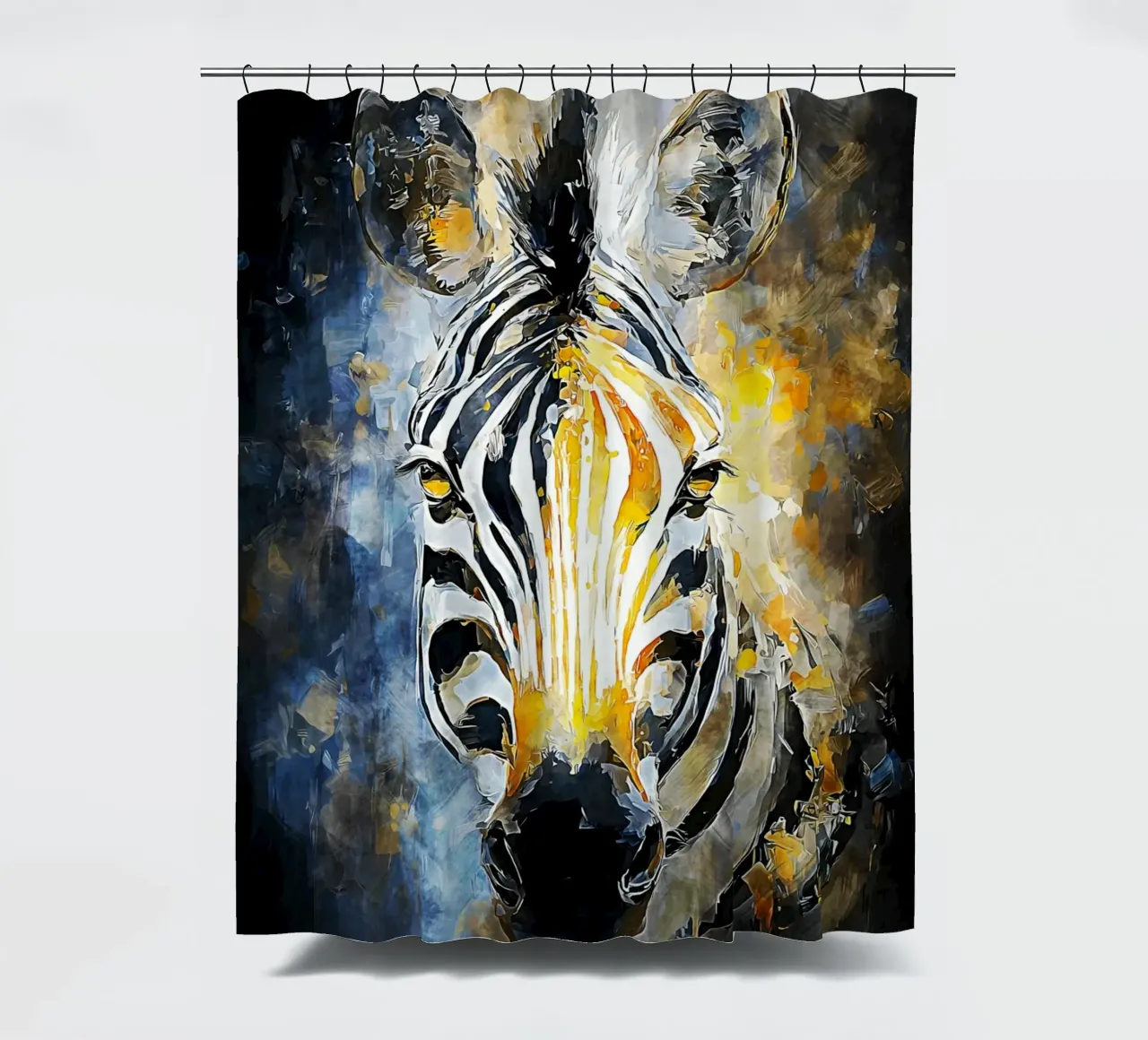 Zebra Modern Duschvorhang von Mateo