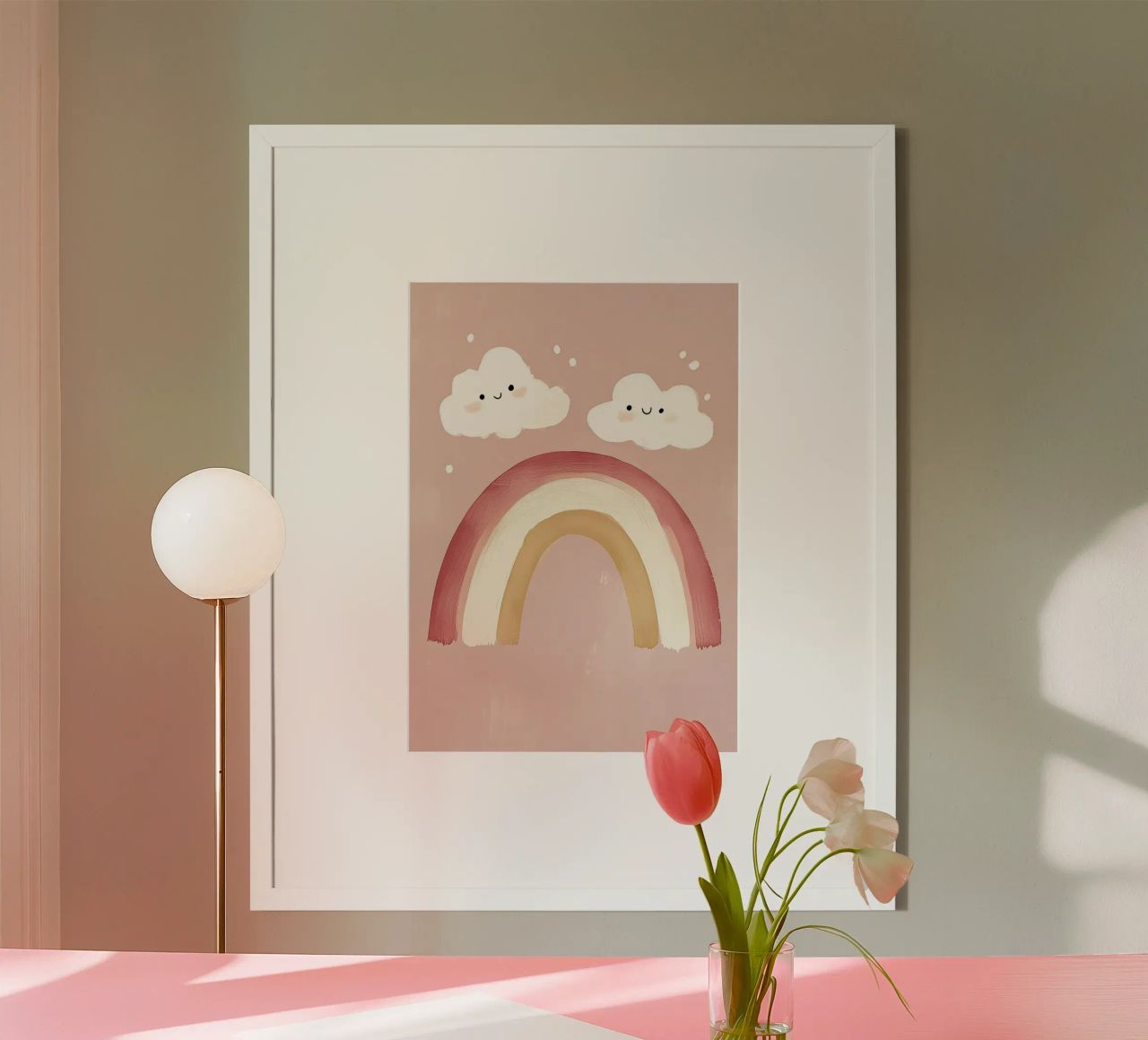 Niedlicher Regenbogen Druck, Kinderzimmer Wandkunst, Spielzimmer Druck Poster von Little Lola