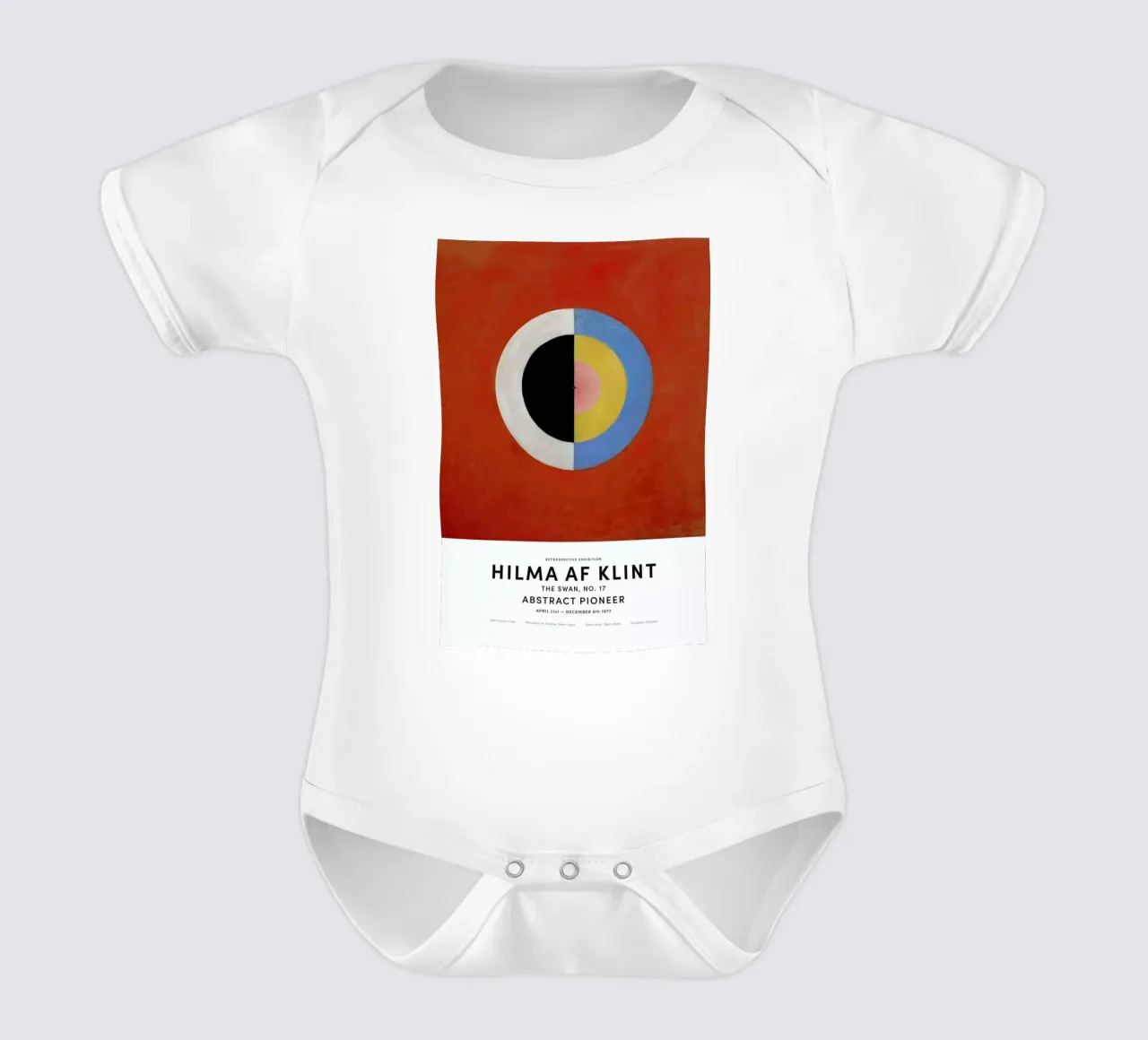 Hilma af Klint - The Swan, No. 17 body neonato maniche corte da Vintage by JUNIQE