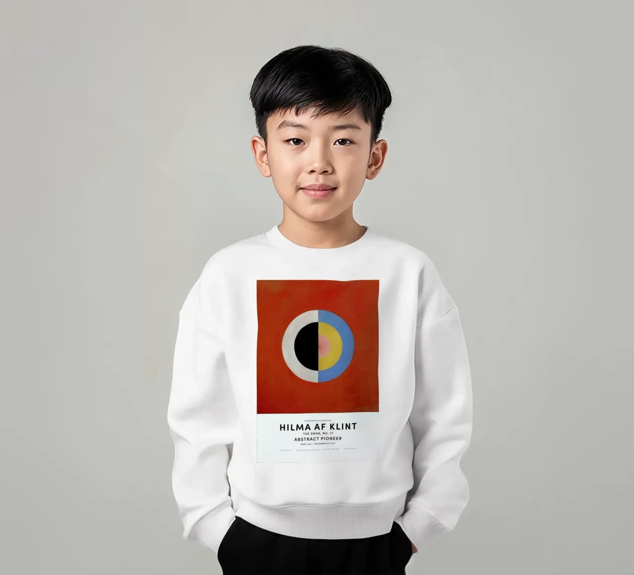 Hilma af Klint - The Swan, No. 17 felpa bambino da Vintage by JUNIQE