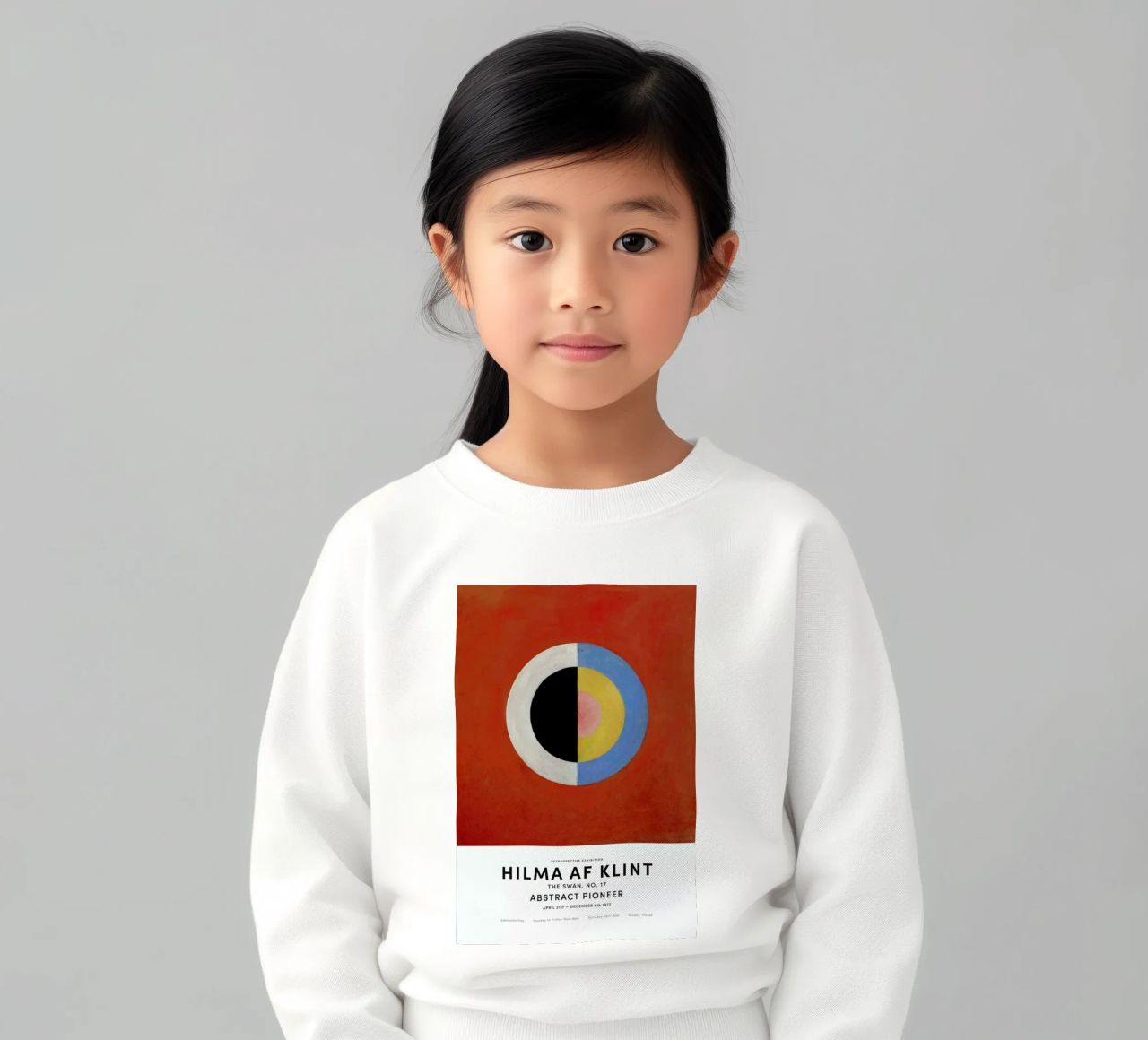 Hilma af Klint - The Swan, No. 17 felpa bambino da Vintage by JUNIQE