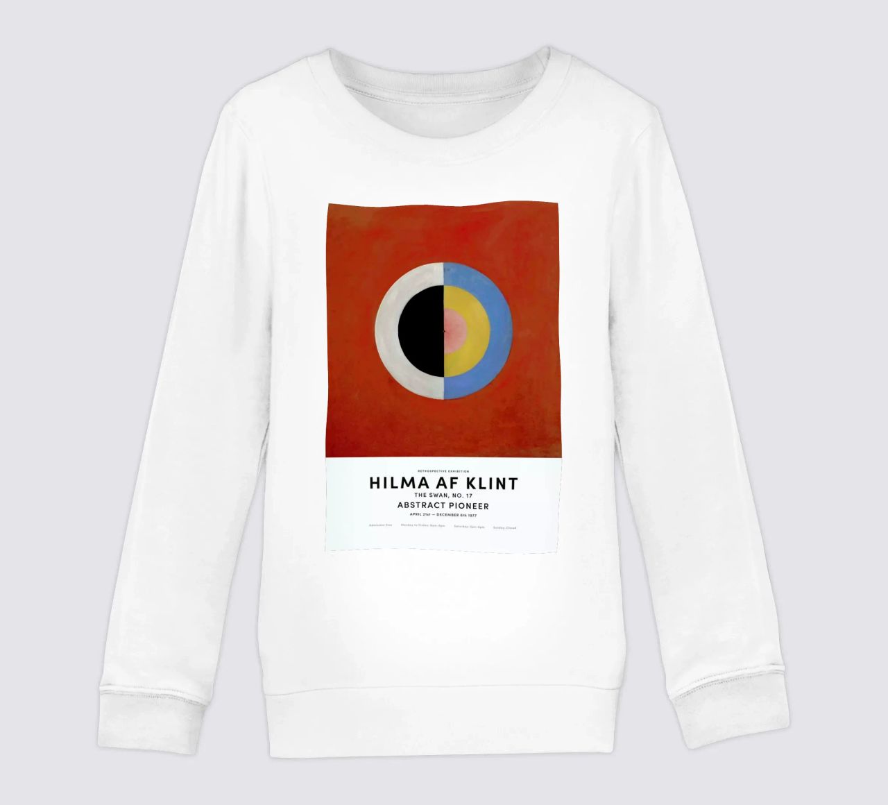 Hilma af Klint - The Swan, No. 17 felpa bambino da Vintage by JUNIQE