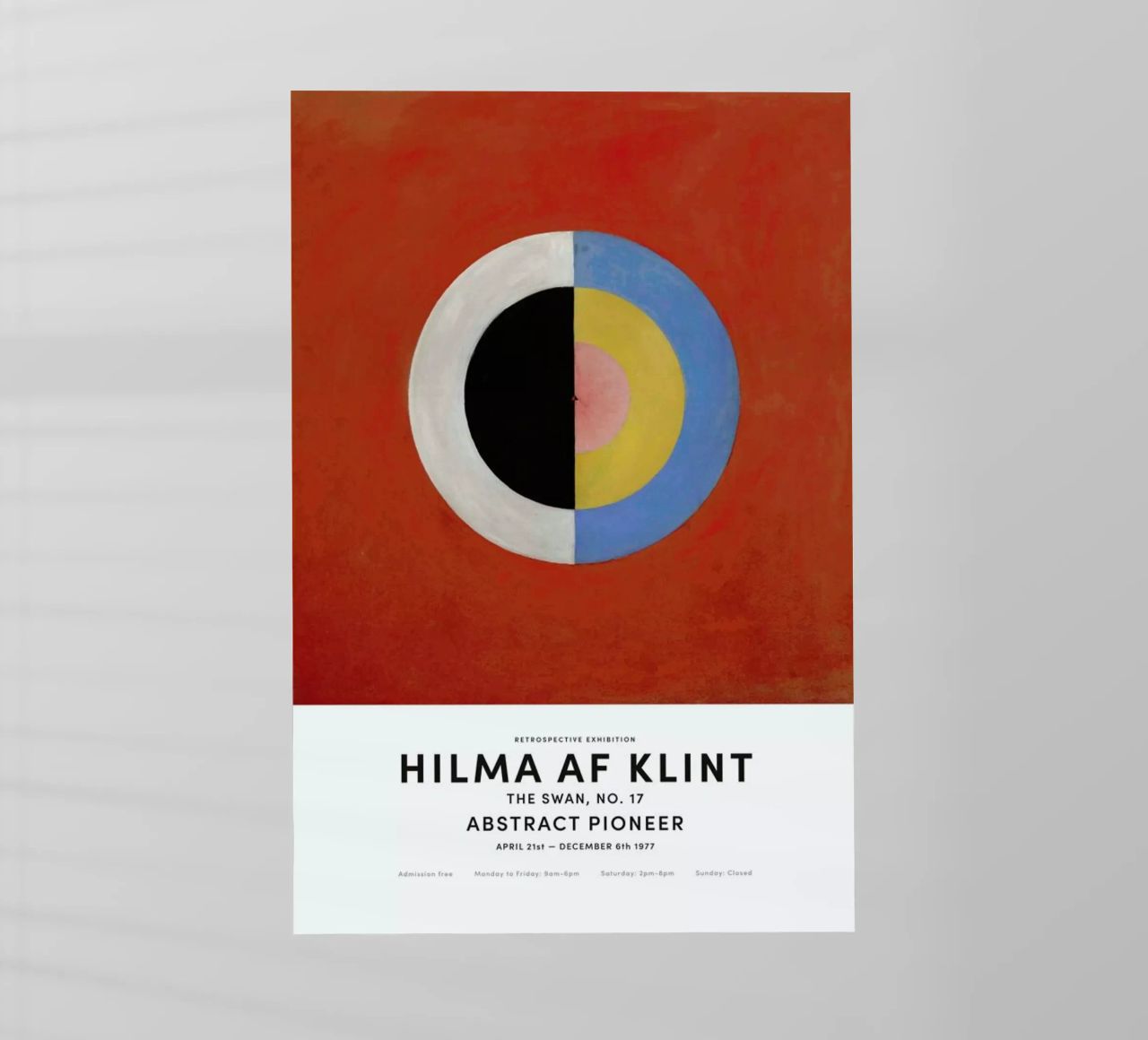 Hilma af Klint - The Swan, No. 17 pellicola backlit da Vintage by JUNIQE