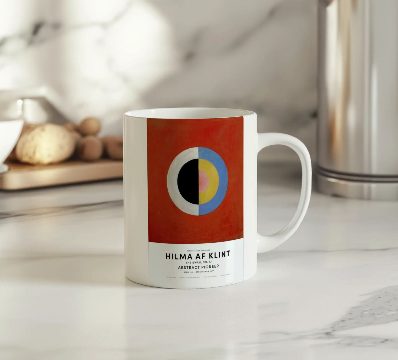 Hilma af Klint - The Swan, No. 17 tazza in ceramica da Vintage by JUNIQE