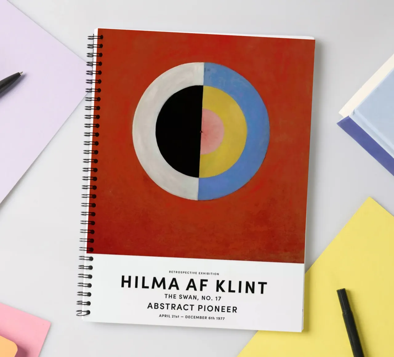 Hilma af Klint - The Swan, No. 17 spiral notebook by Vintage by JUNIQE
