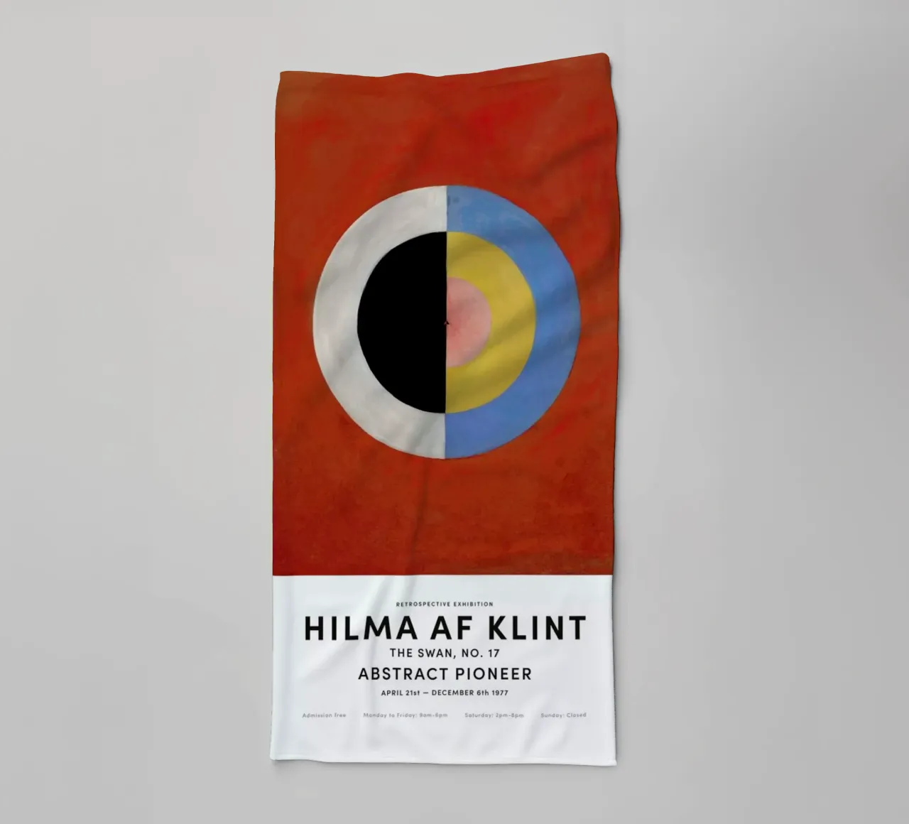 Hilma af Klint - The Swan, No. 17 toalla de baño de Vintage by JUNIQE
