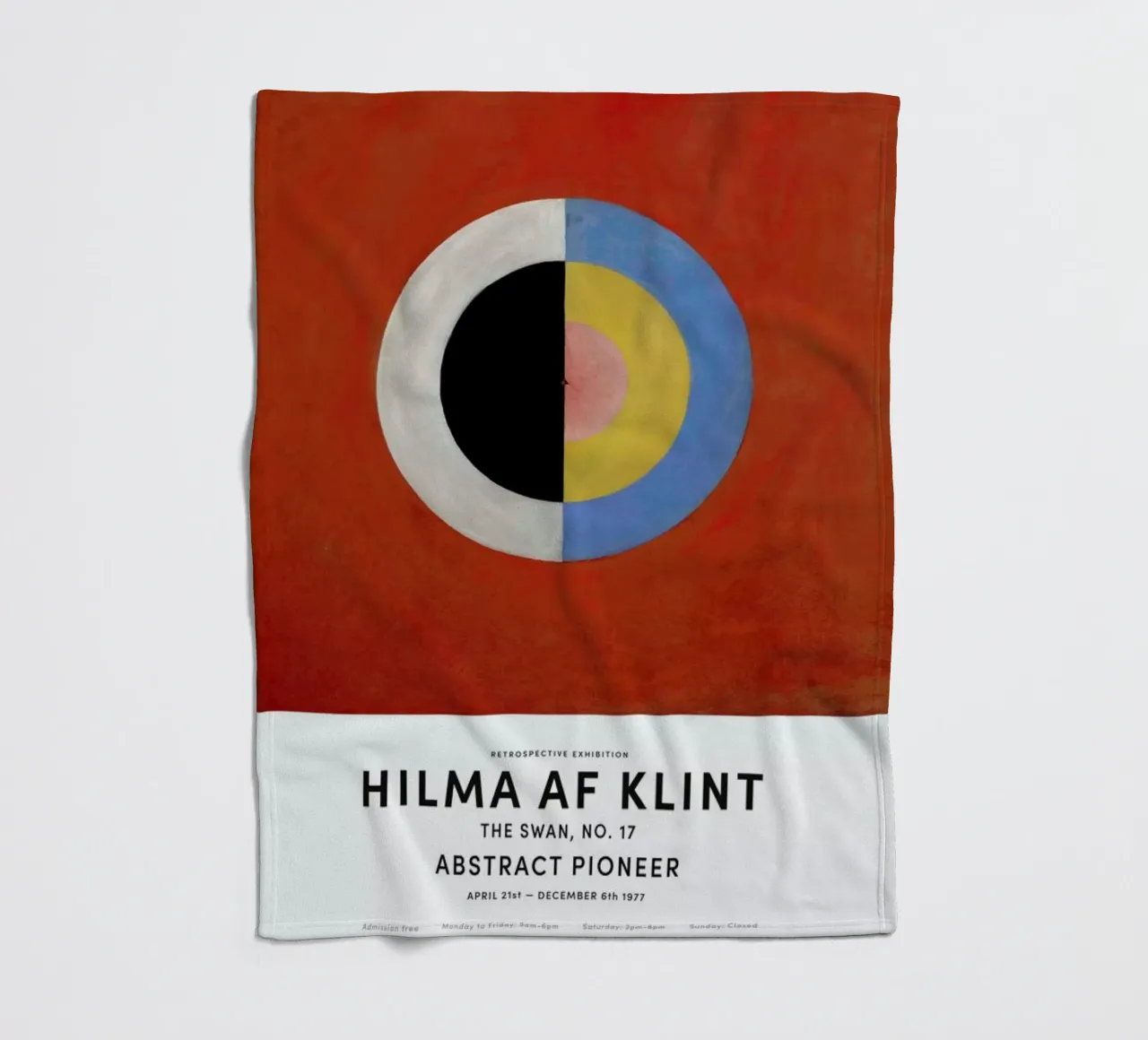 Hilma af Klint - The Swan, No. 17 coperta in pile da Vintage by JUNIQE