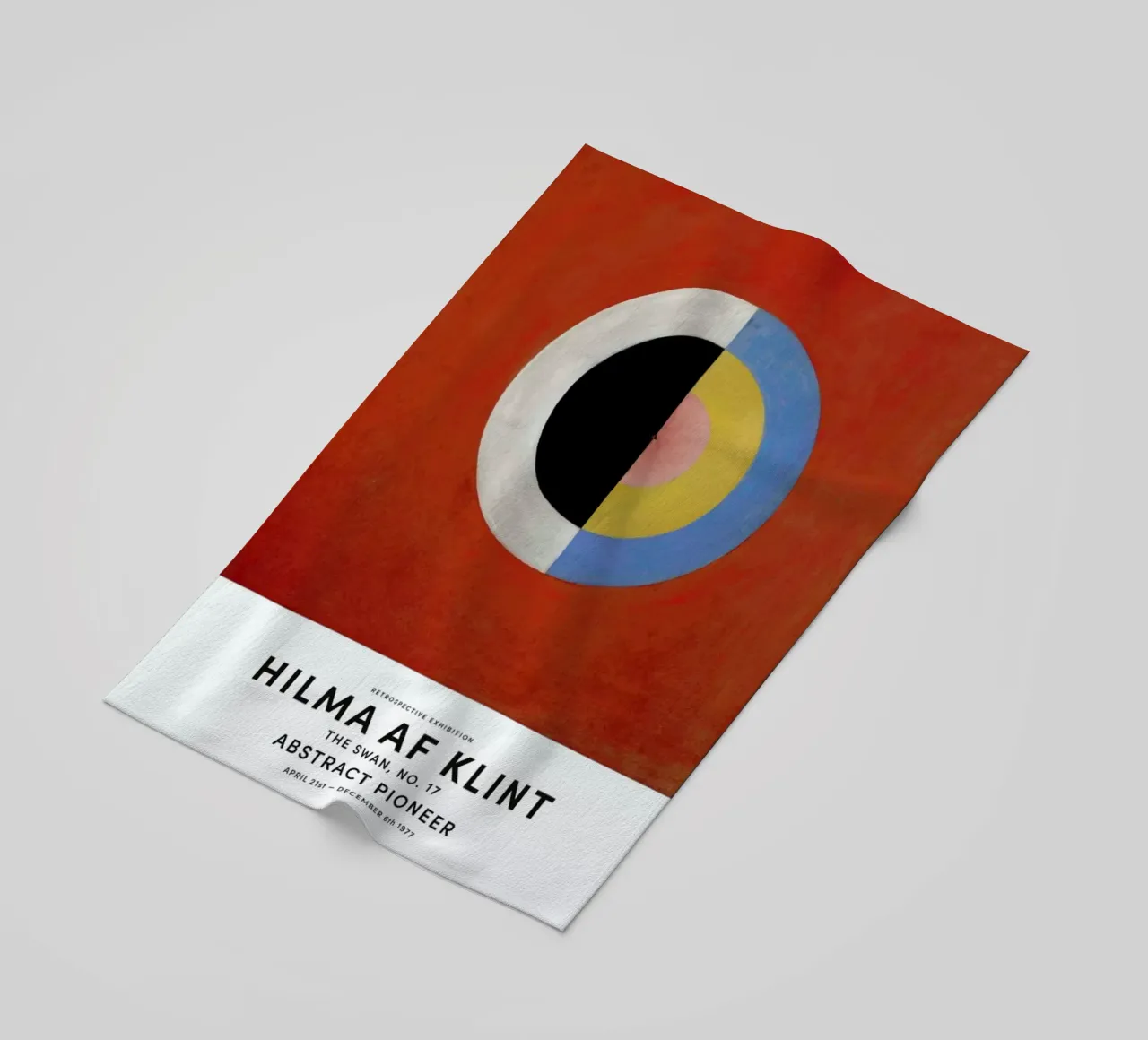 Hilma af Klint - The Swan, No. 17 toalla de playa de Vintage by JUNIQE