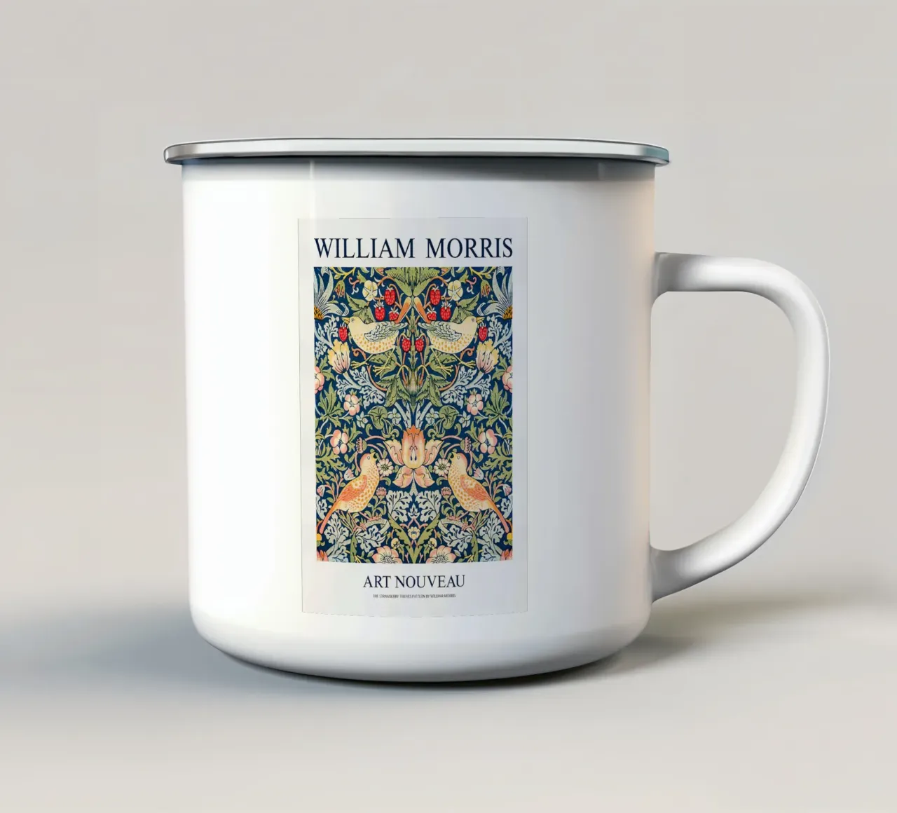 Ladro di fragole tazza in smalto da Siska Shop