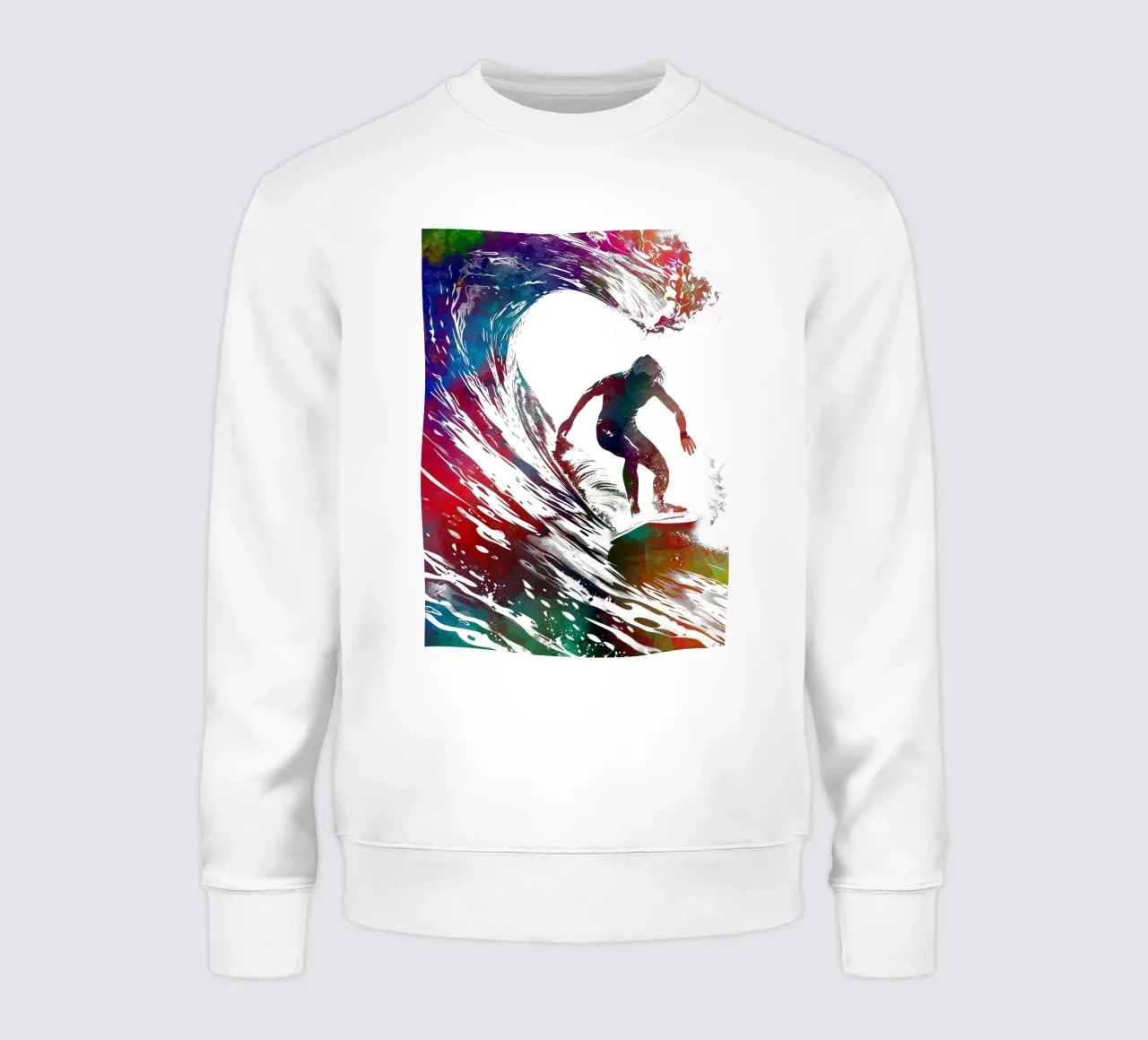 Surfer sport art bianco felpa da SPORT