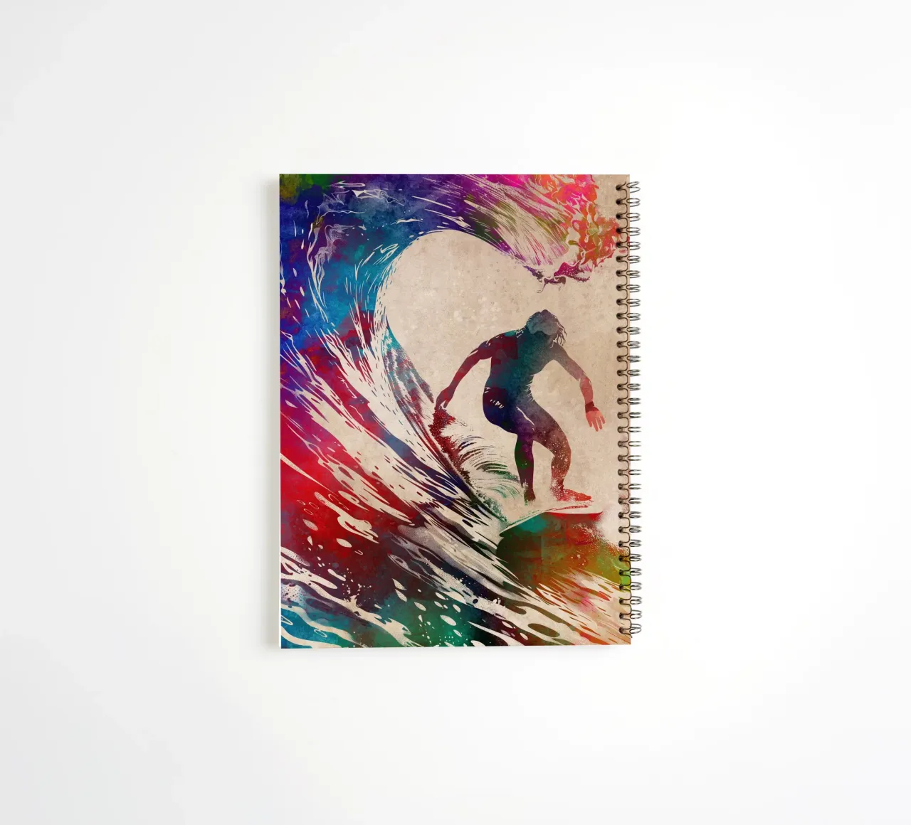 Surfer sport art spiral notebook by SPORT