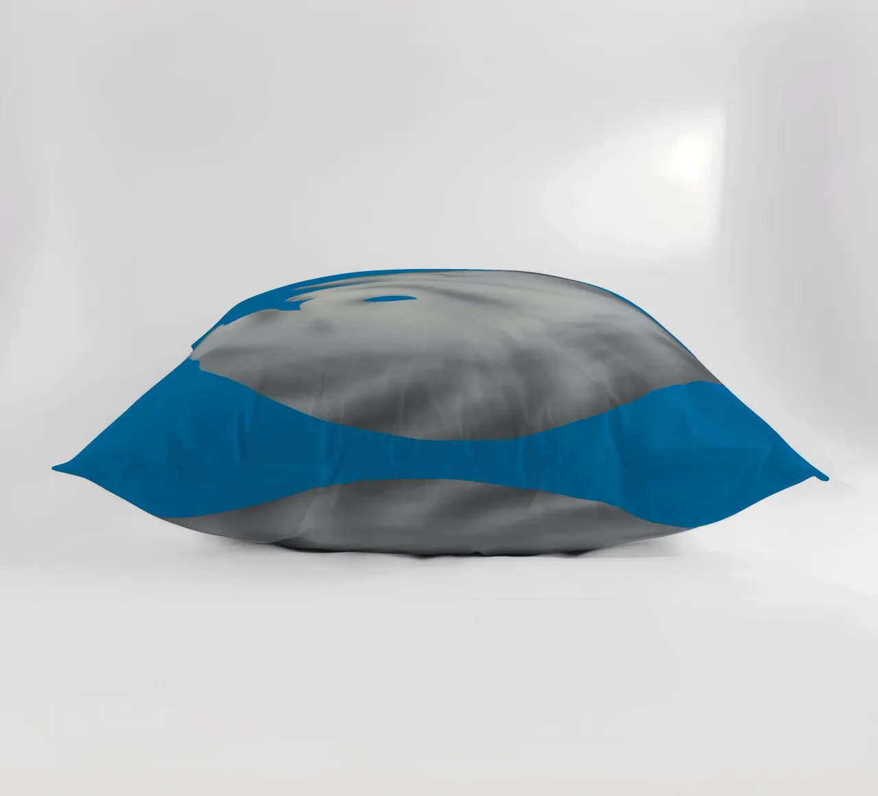 Ritratto di gatto in argento cuscino da Little Dean