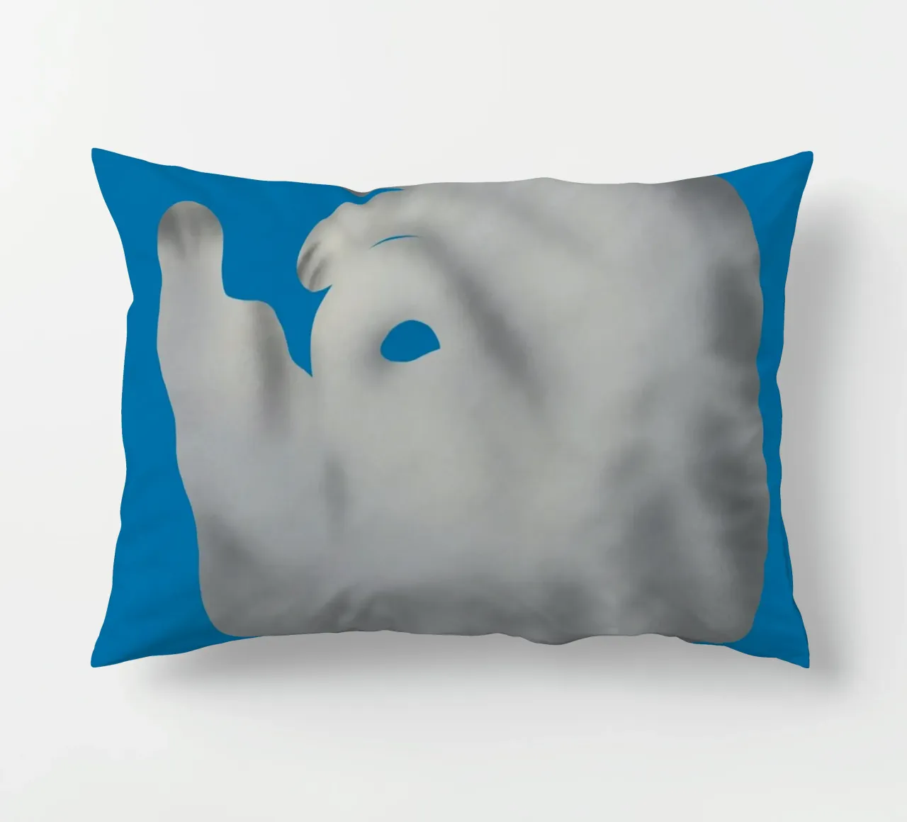 Ritratto di gatto in argento cuscino da Little Dean