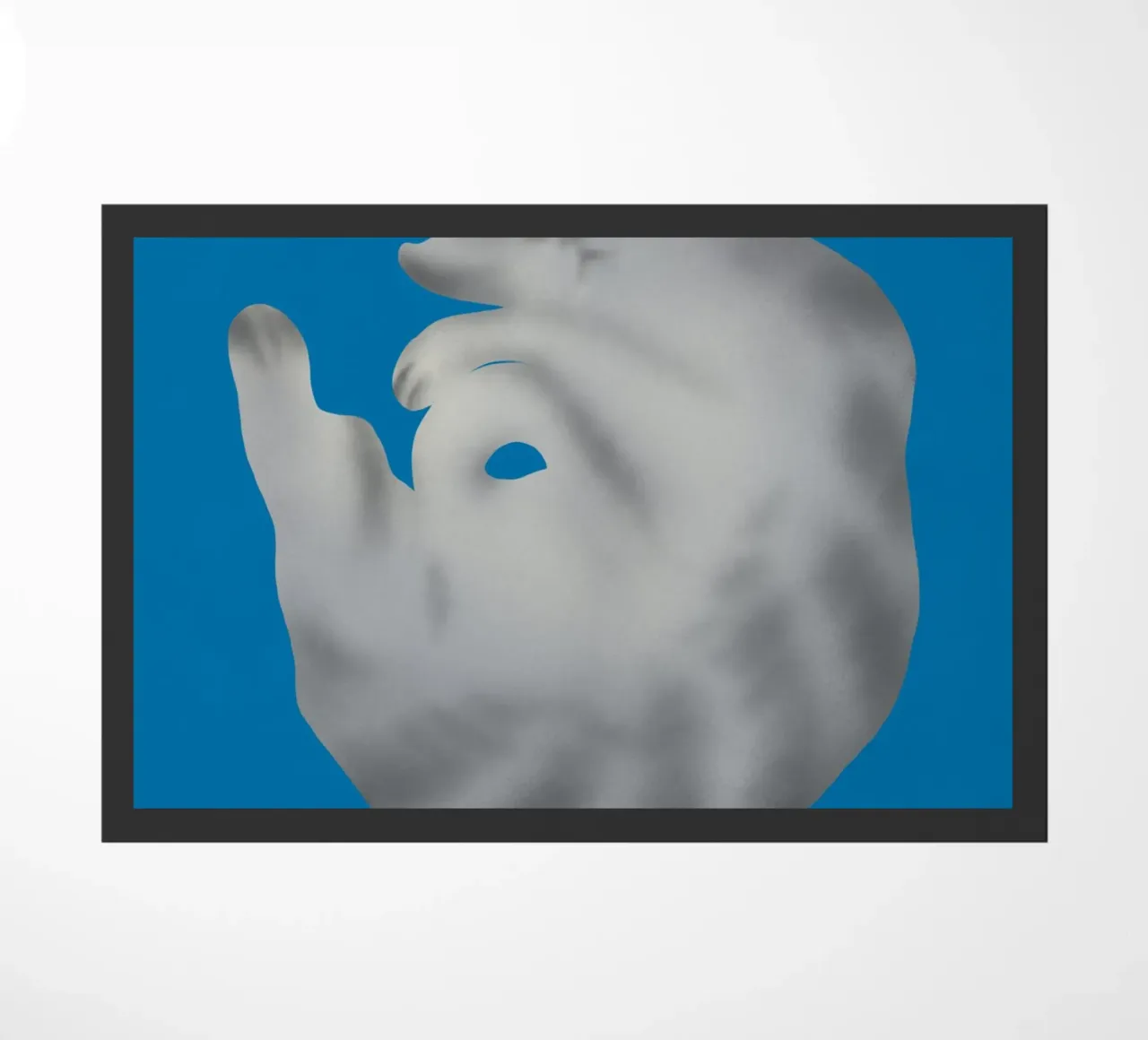 Ritratto di gatto in argento zerbino da Little Dean