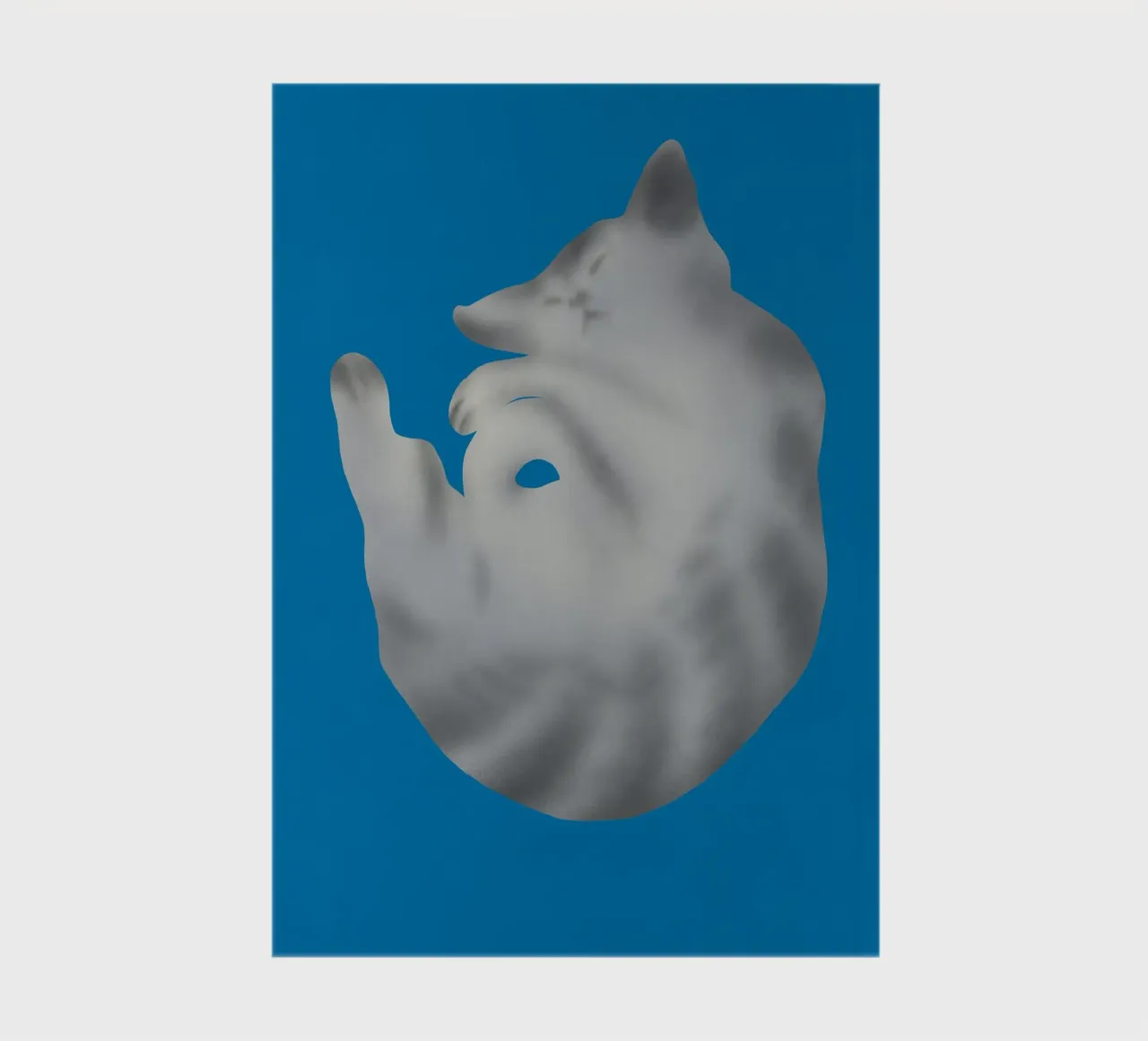 Ritratto di gatto in argento diario da Little Dean