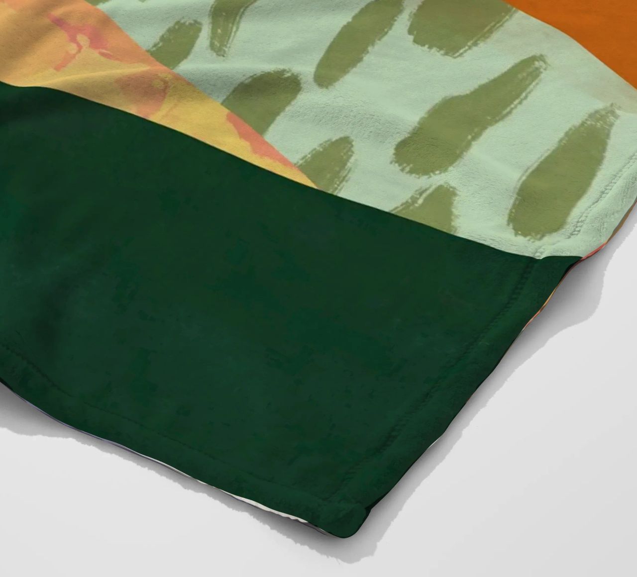 Collage minimalismo astratto coperta in pile da Little Dean