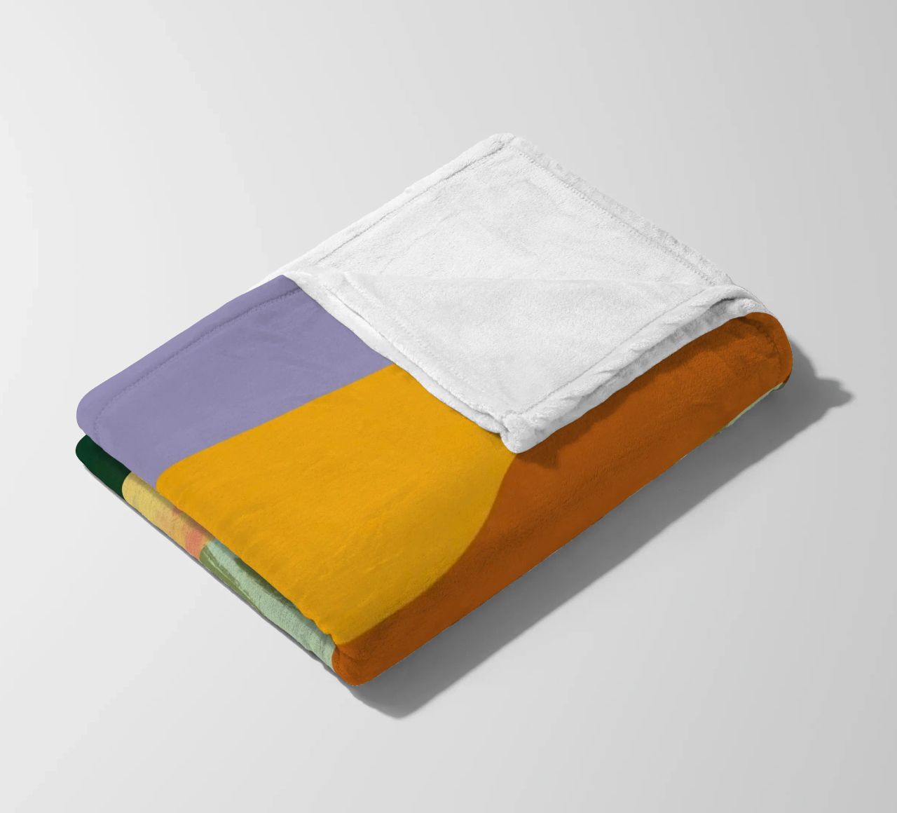 Collage minimalismo astratto coperta in pile da Little Dean
