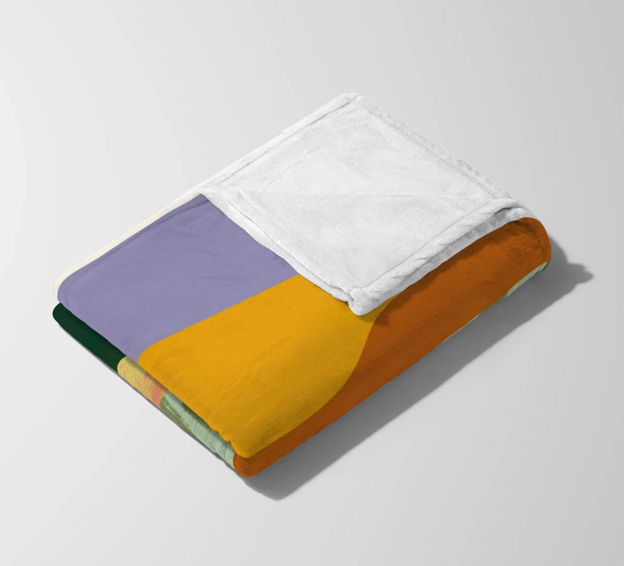 Collage minimalismo astratto coperta in pile da Little Dean