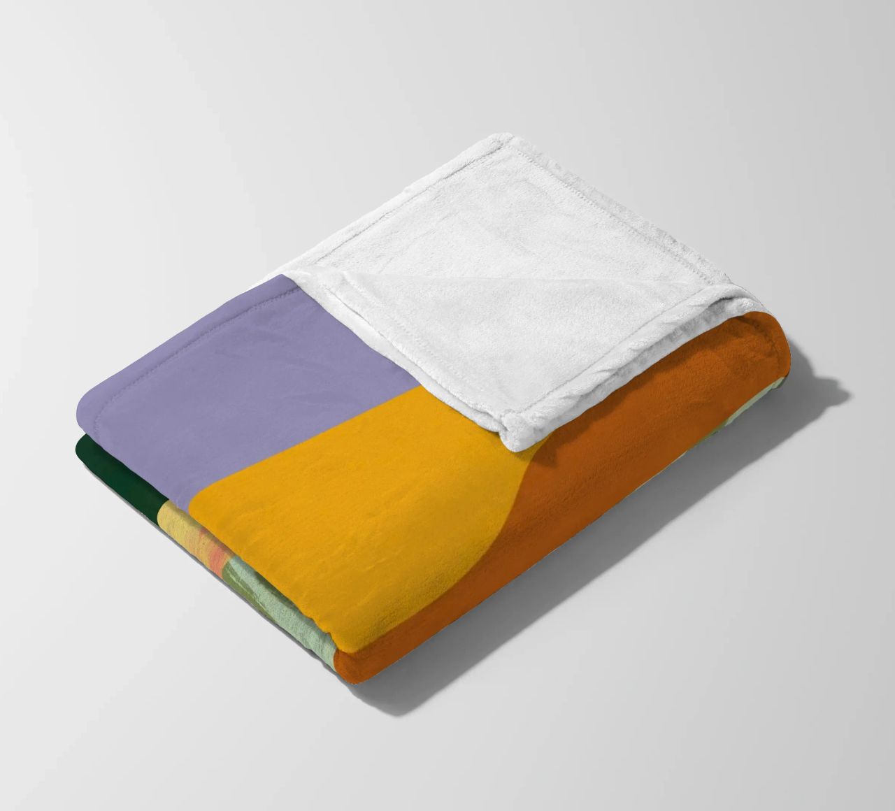 Collage minimalismo astratto coperta in pile da Little Dean