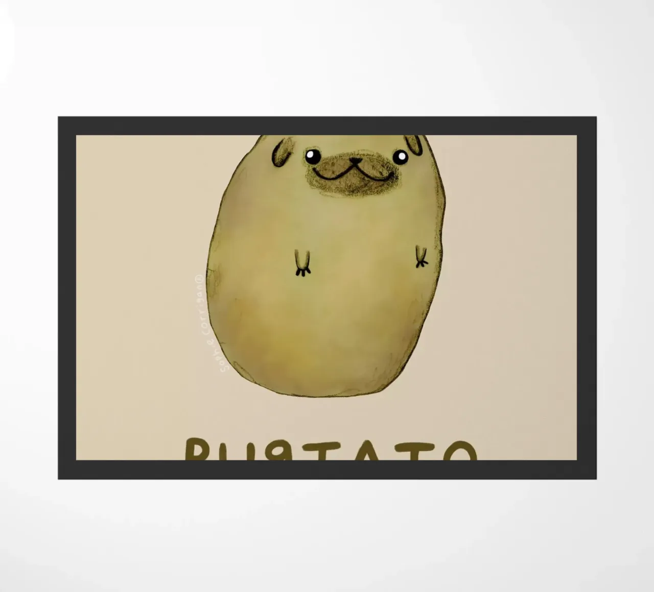 Pugtato zerbino da Sophie Corrigan