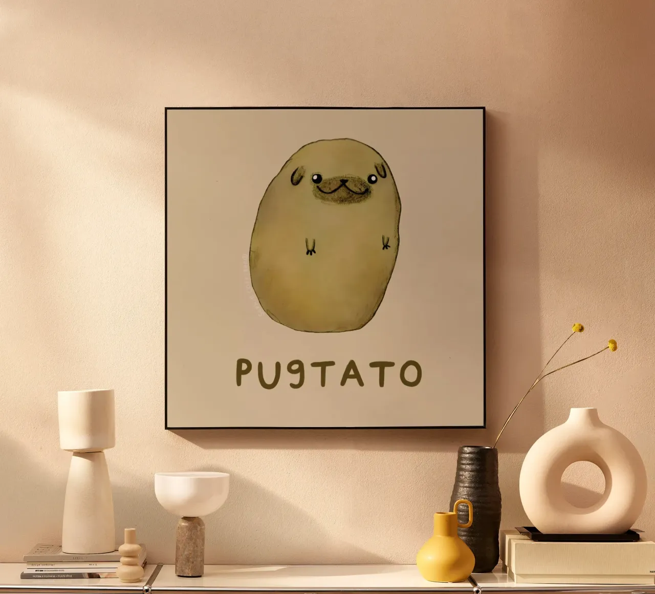 Pugtato plexiglass da Sophie Corrigan