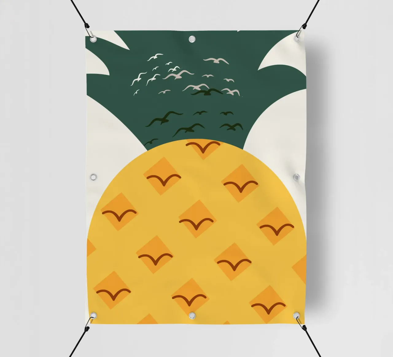 Pineapple nursery pvc cover by Little Dean